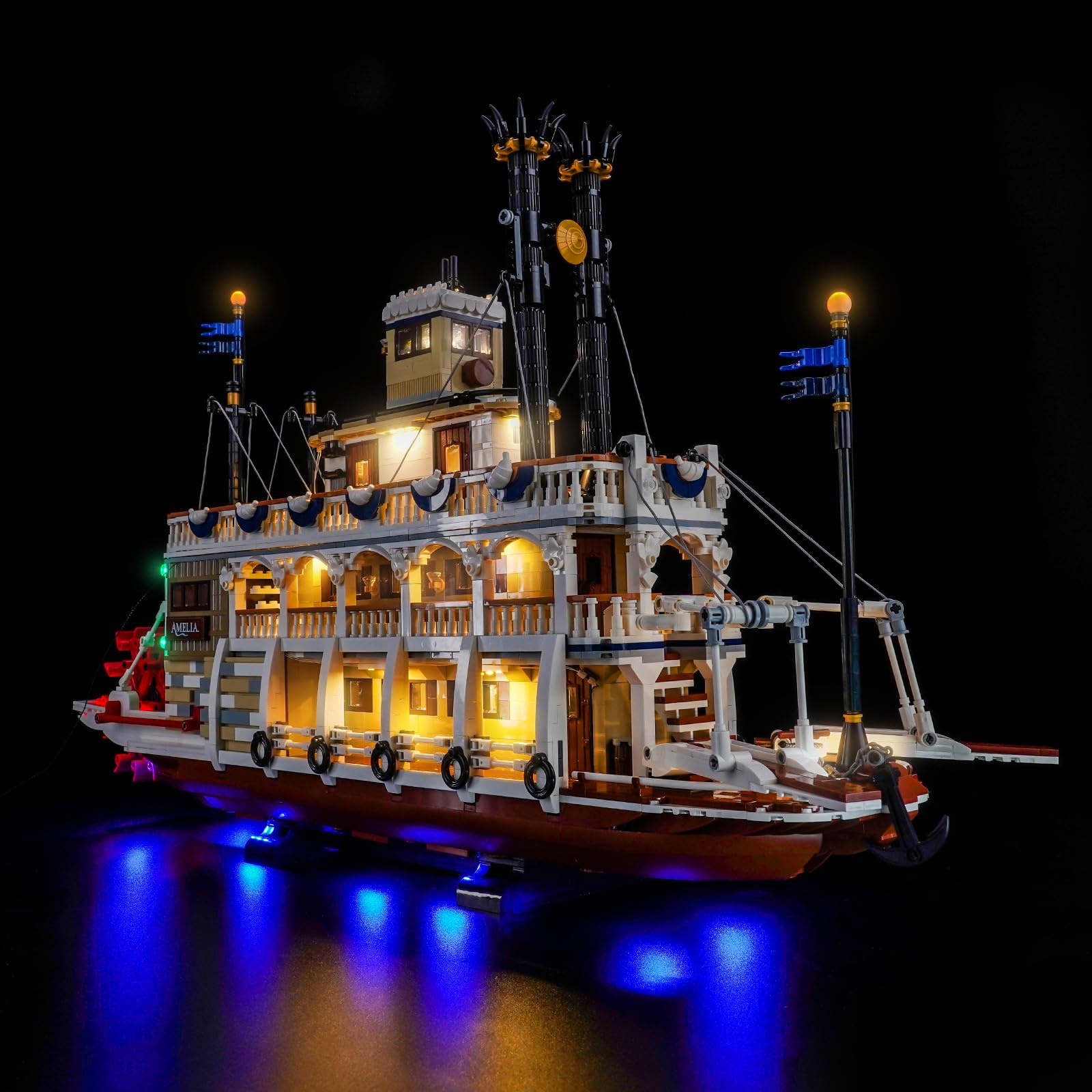 Set Luci LED Compatibile con Lego River Steamboat 21356