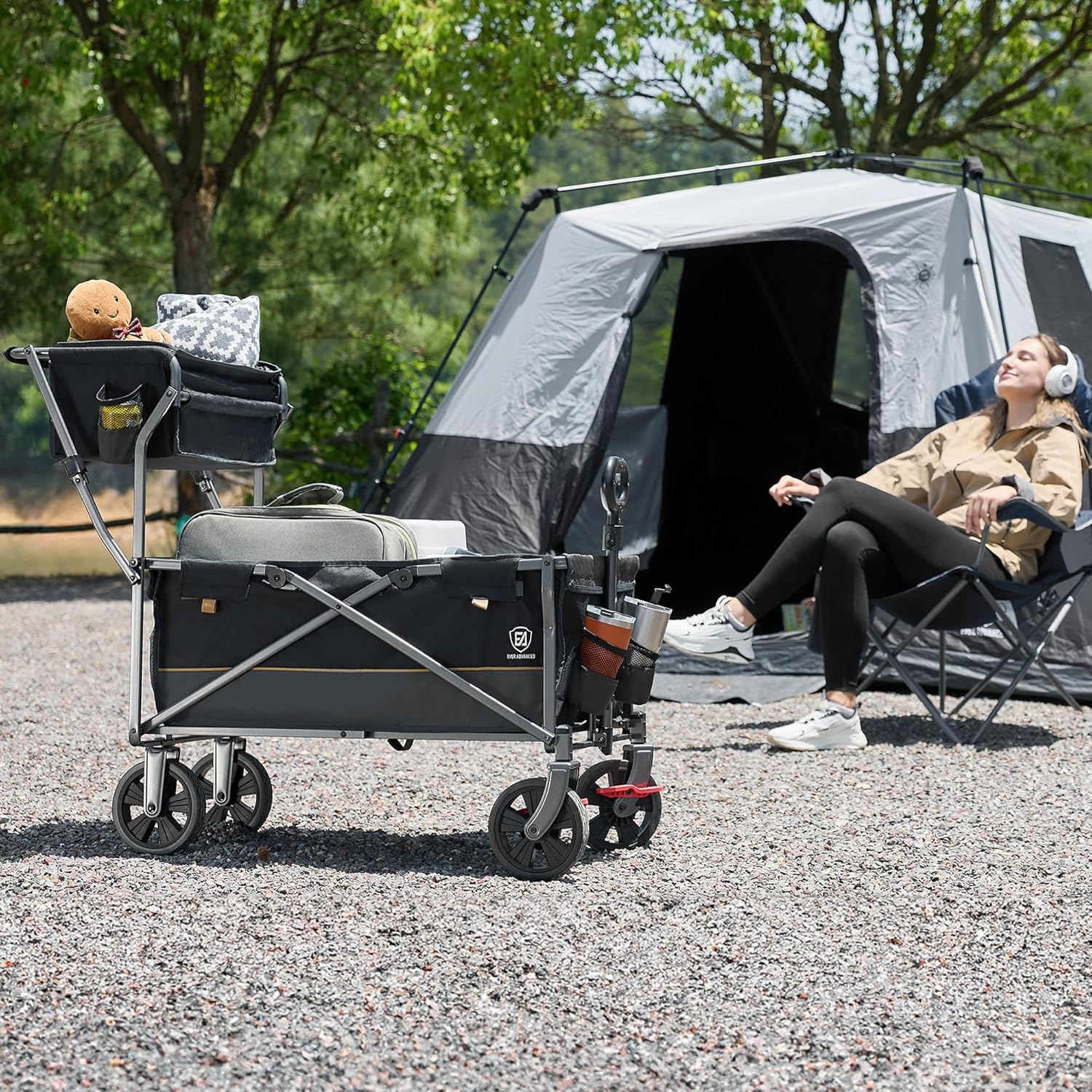 Ever Advanced Carrello pieghevole spingere&tirare 100kg - immagine 2