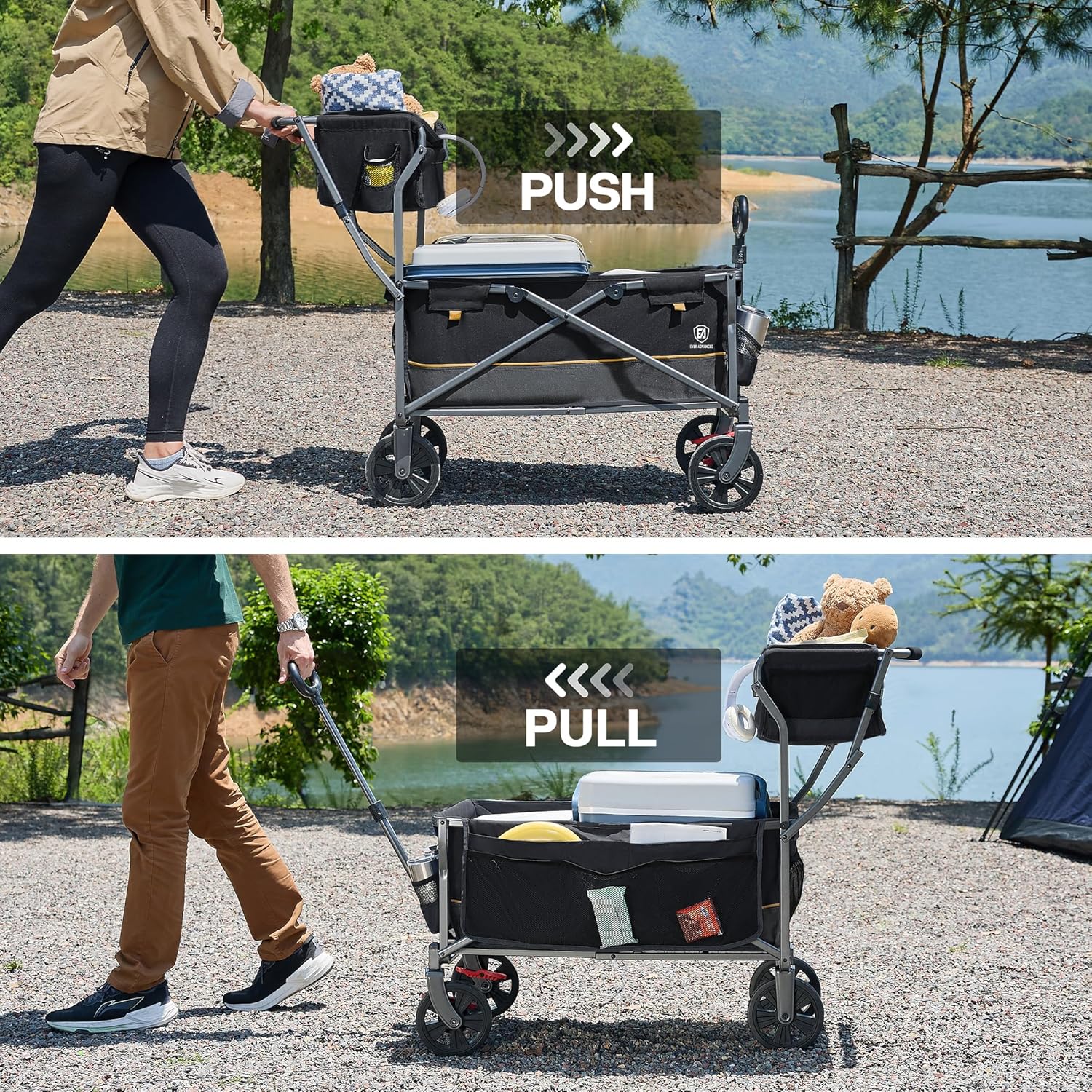 Ever Advanced Carrello pieghevole spingere&tirare 100kg - immagine 5