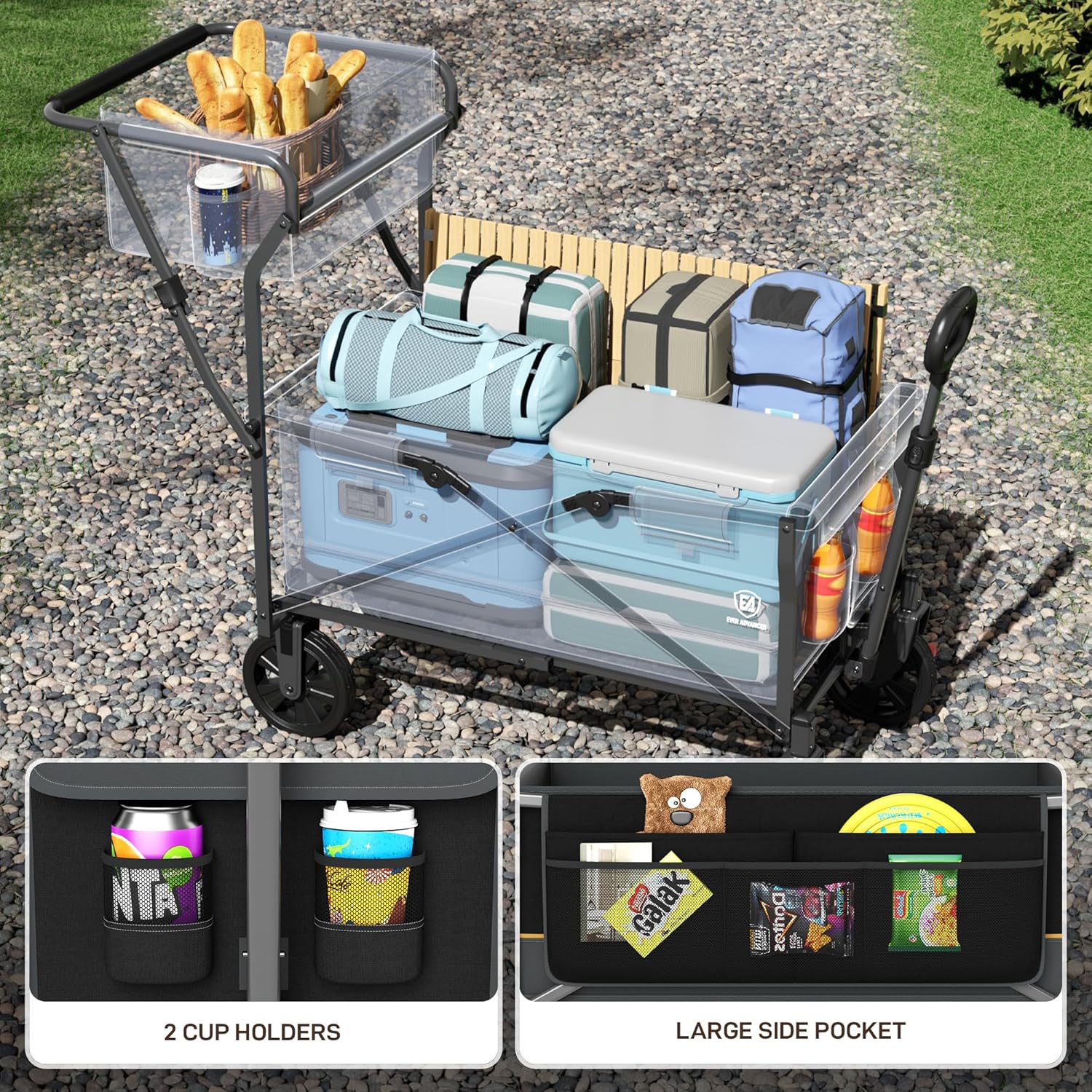 Ever Advanced Carrello pieghevole spingere&tirare 100kg - immagine 6