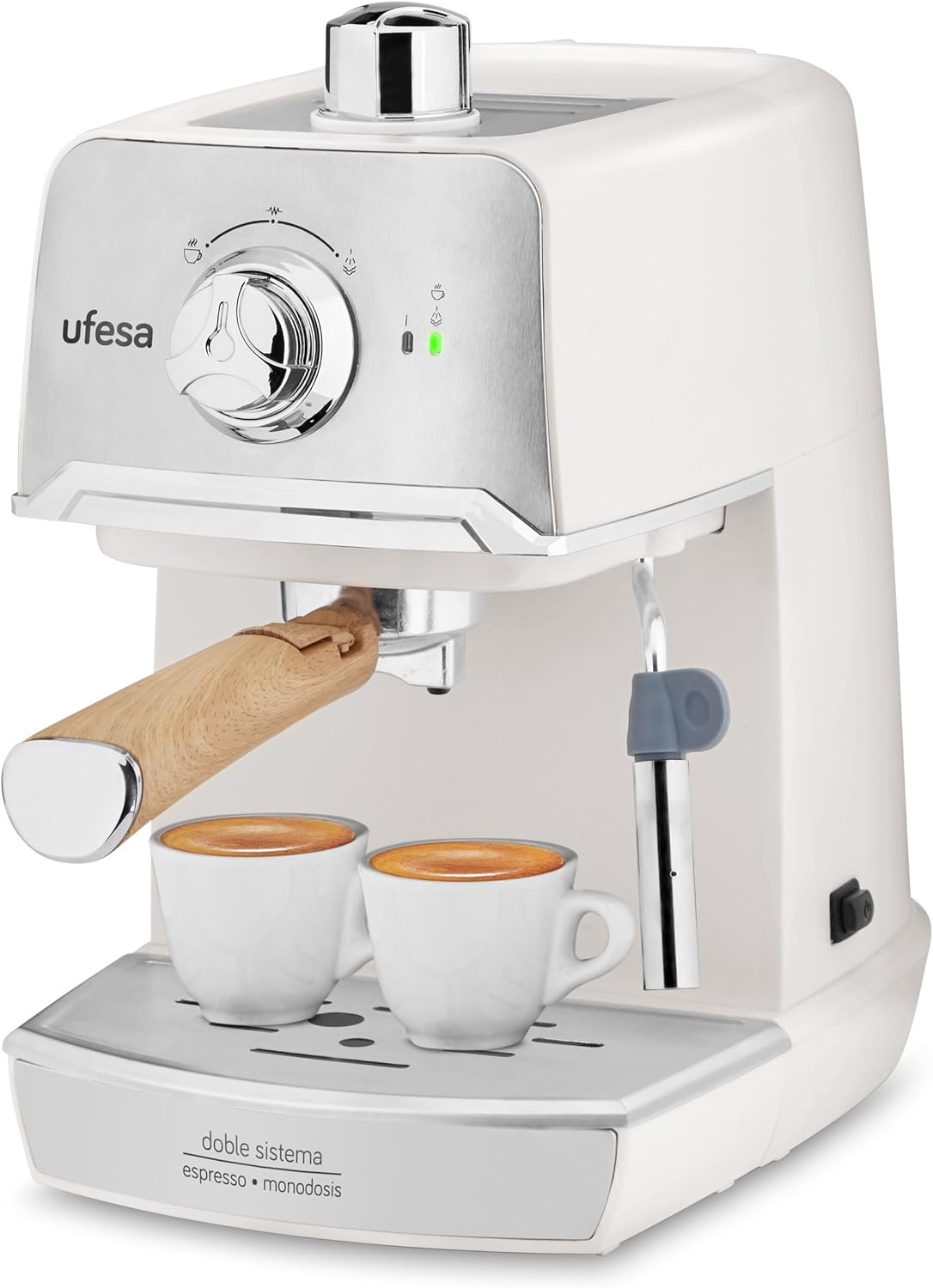 Ufesa CE7238 Cream - Macchina Caffè Espresso 20 BAR
