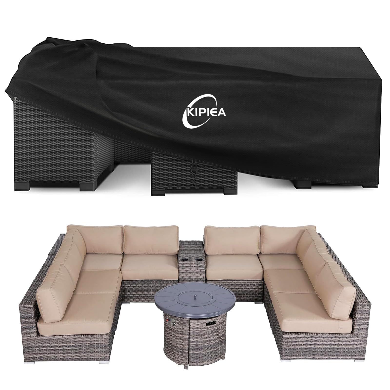Kipiea Coperture Mobili Giardino Impermeabile 279x279x71cm
