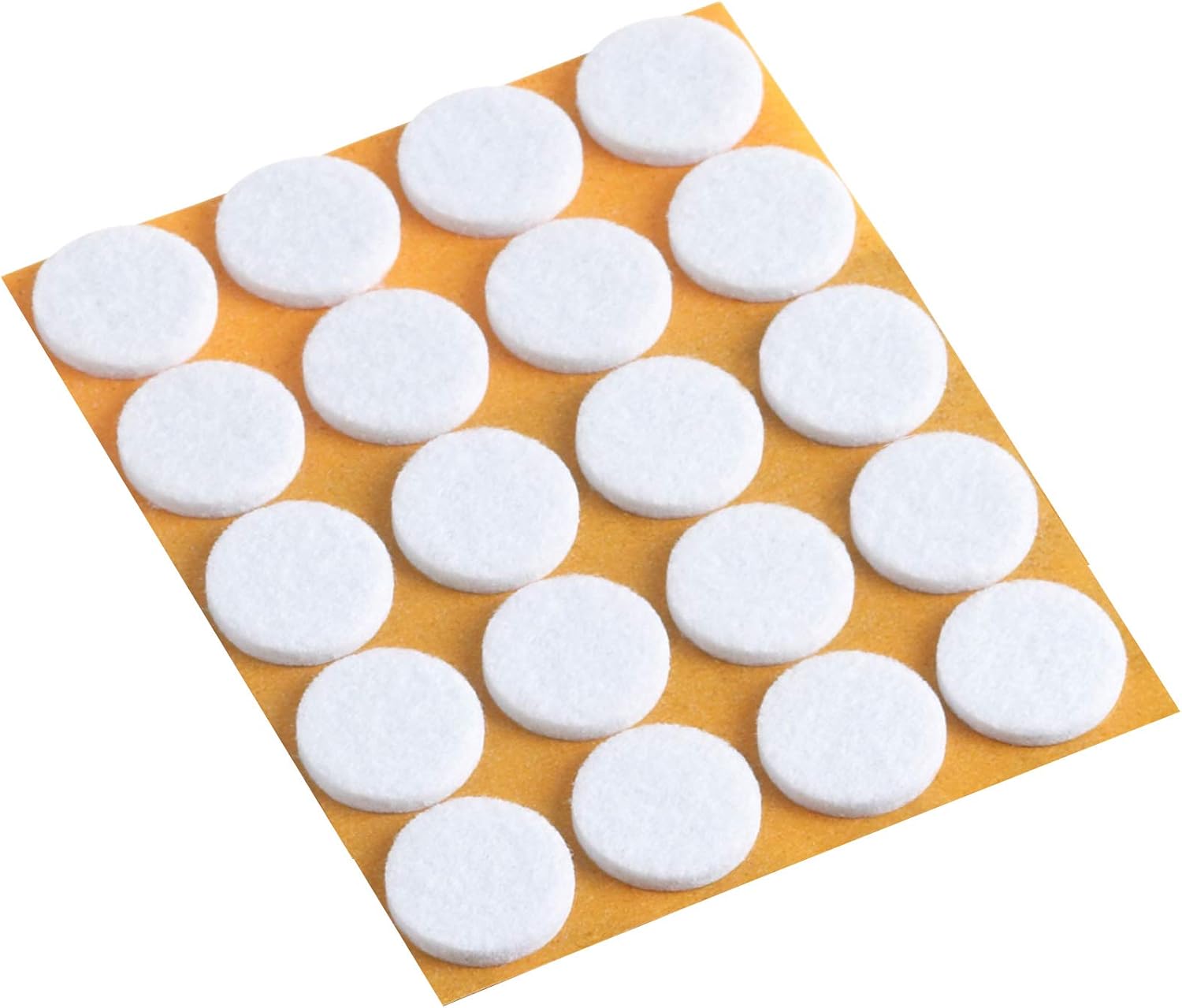 Meister, 645256, Autoadesiva feltrini, diametro 35 mm, 20 pezzi, bianco