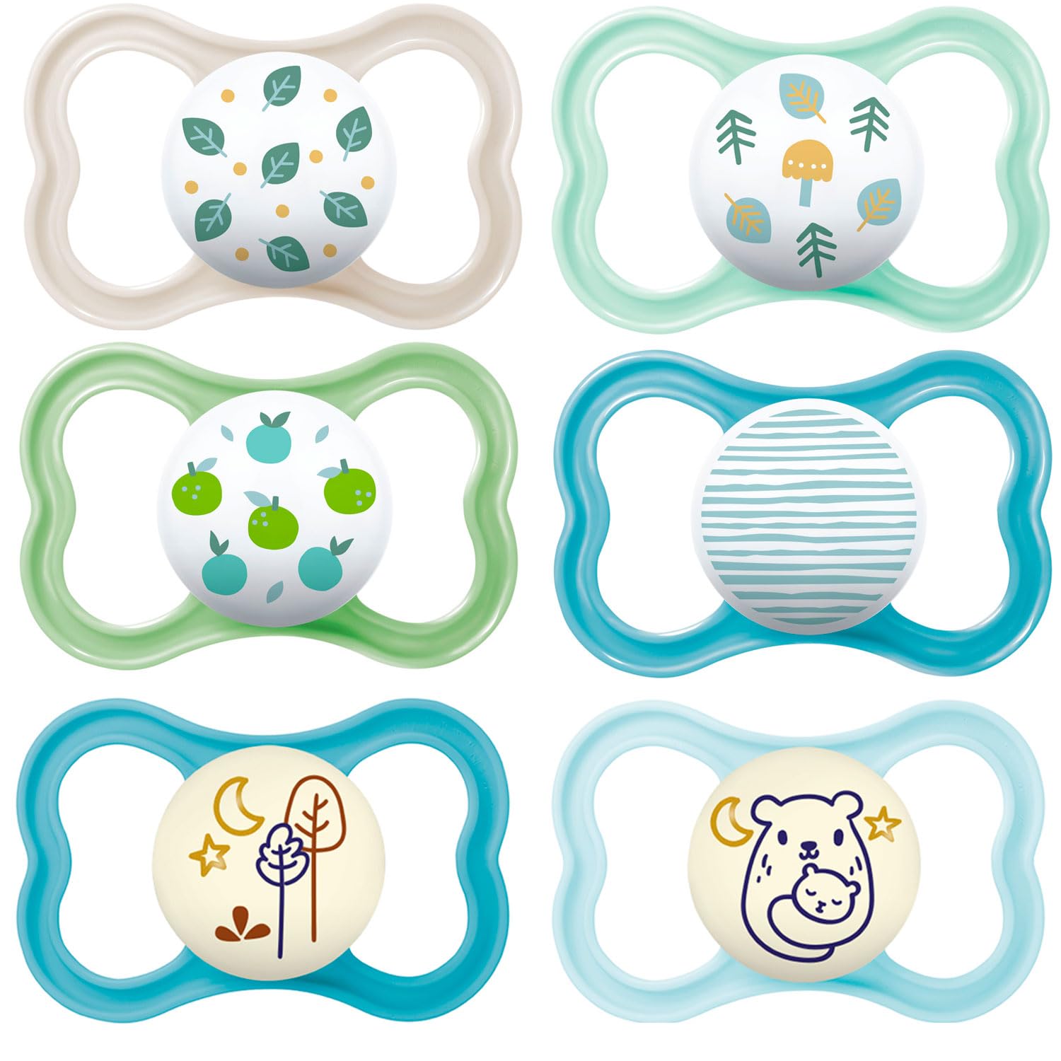 Mam Day & Night Air Ciuccio Silicone 6-16 Mo. (6 pz, Unisex)