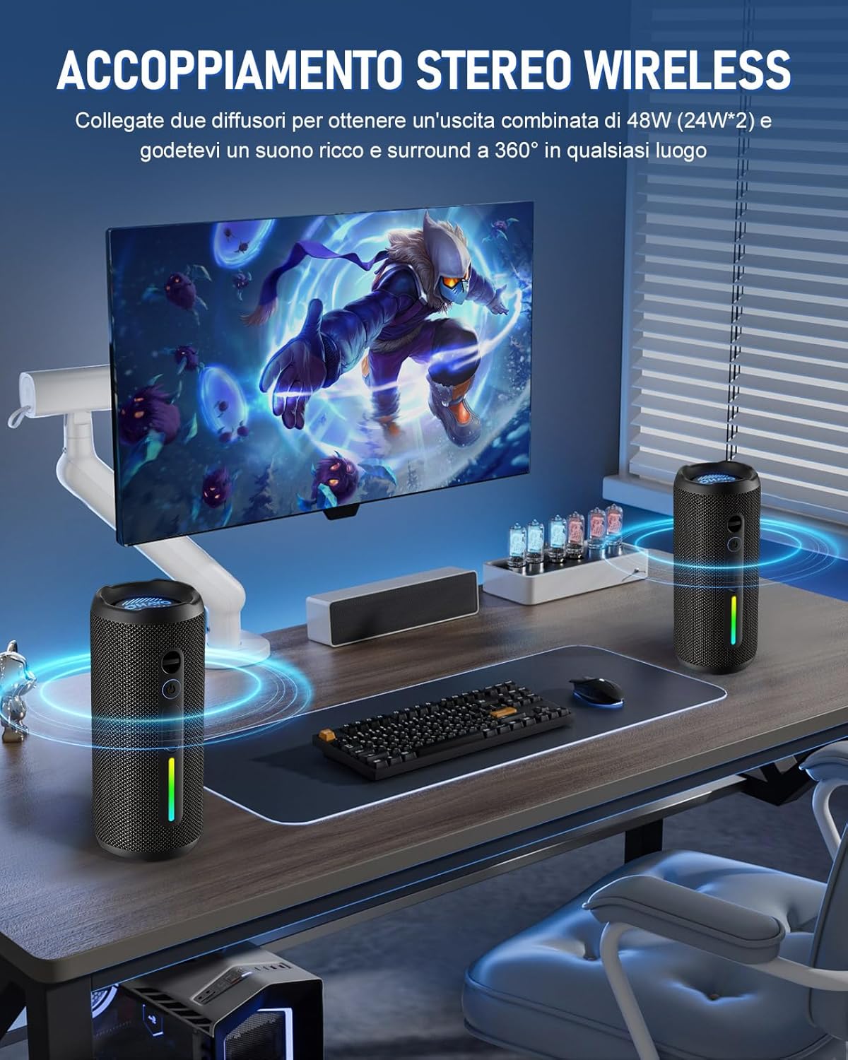 Ohayo Cassa Bluetooth Potente Portatile 24W - immagine 2