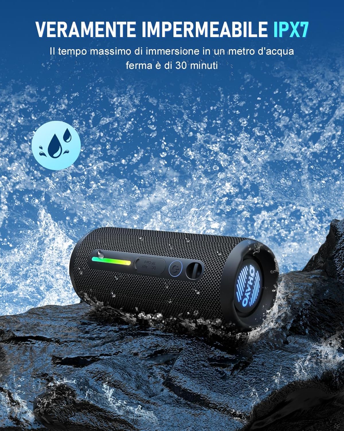 Ohayo Cassa Bluetooth Potente Portatile 24W - immagine 3