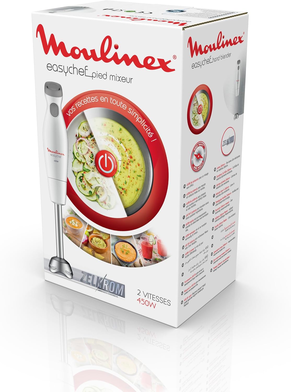 Moulinex Easychef DD451110 - Frullatore a Immersione 450W - immagine 2