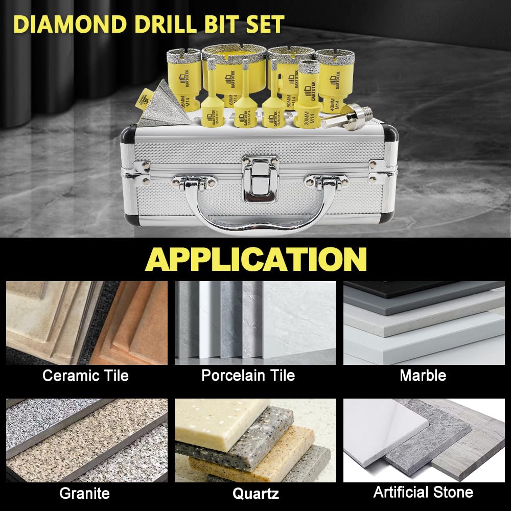 Punta per Trapano Diamantata 10pz M14 - immagine 2