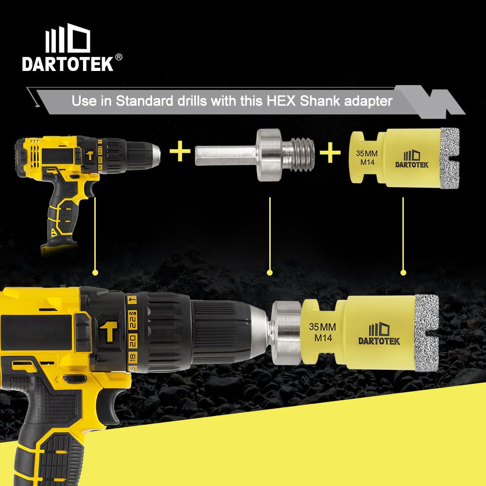 Punta per Trapano Diamantata 10pz M14 - immagine 5
