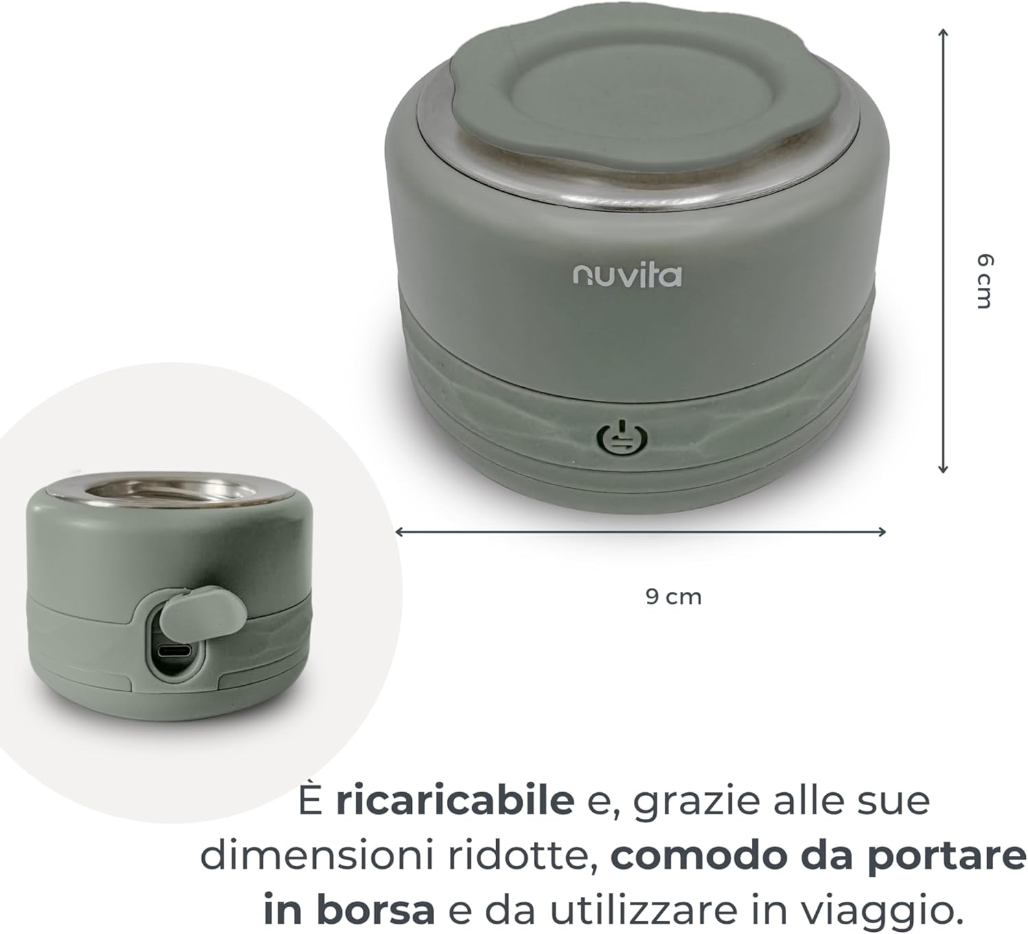 Nuvita 1166 Warm70 Scaldabiberon Portatile Senza Fili - immagine 5