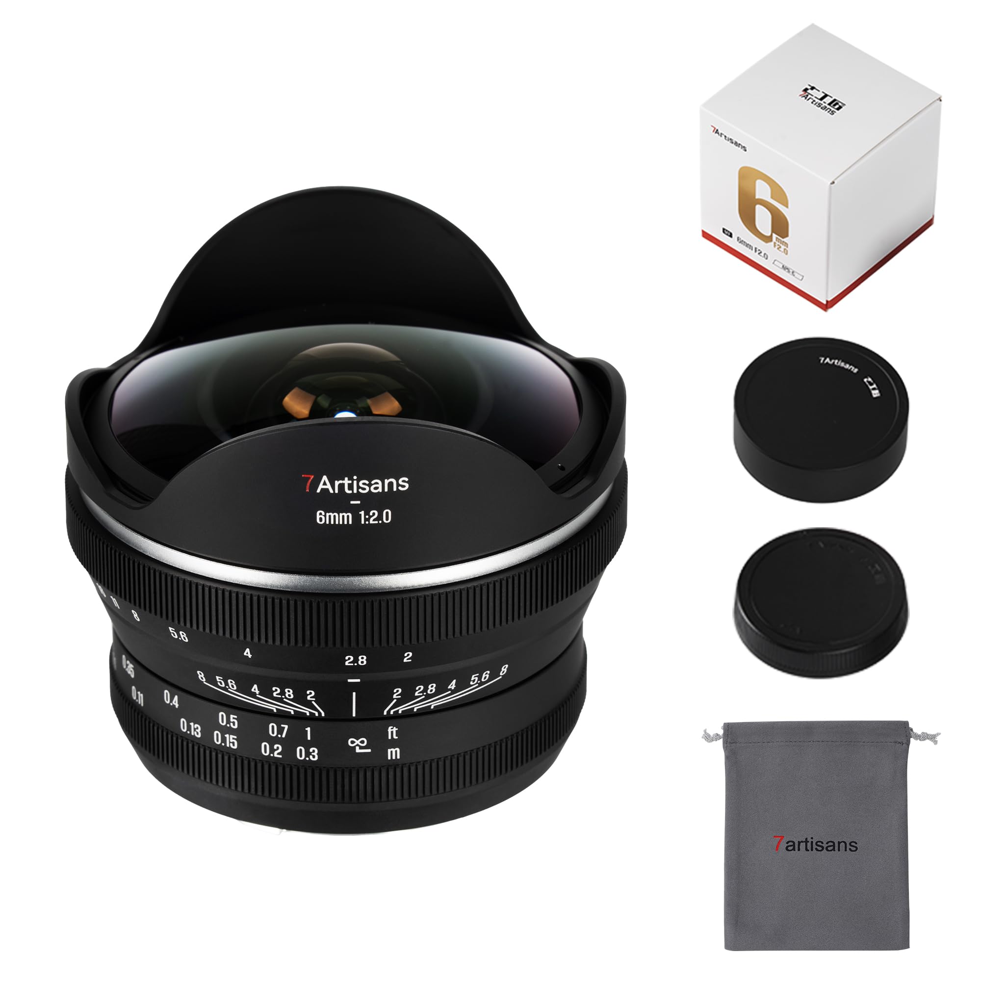 7artisans 6mm F2.0 - Obiettivo Fisheye 220° APS-C