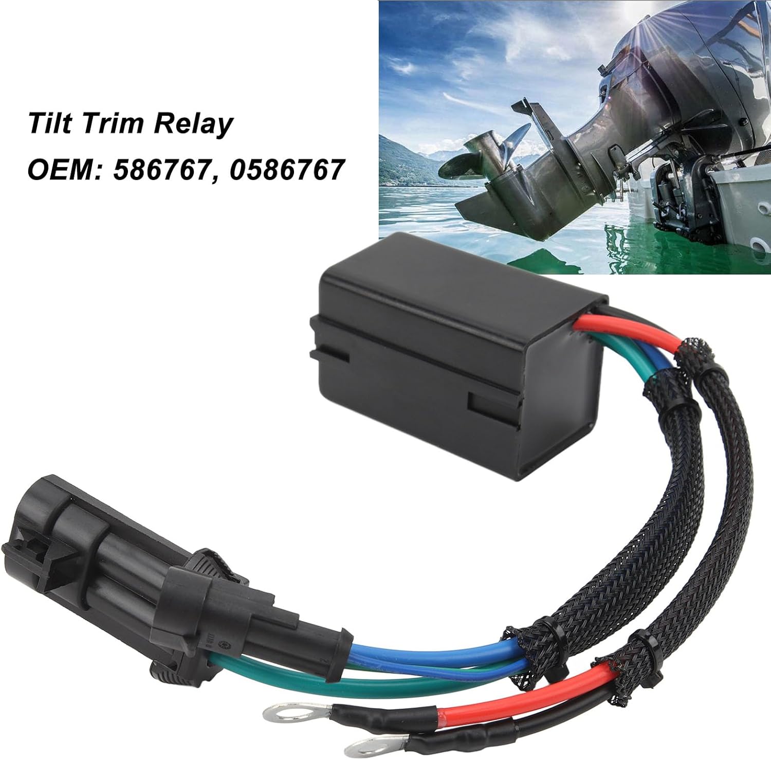 Interruttore Relè Trim Inclinabile 12V 586767 - immagine 3