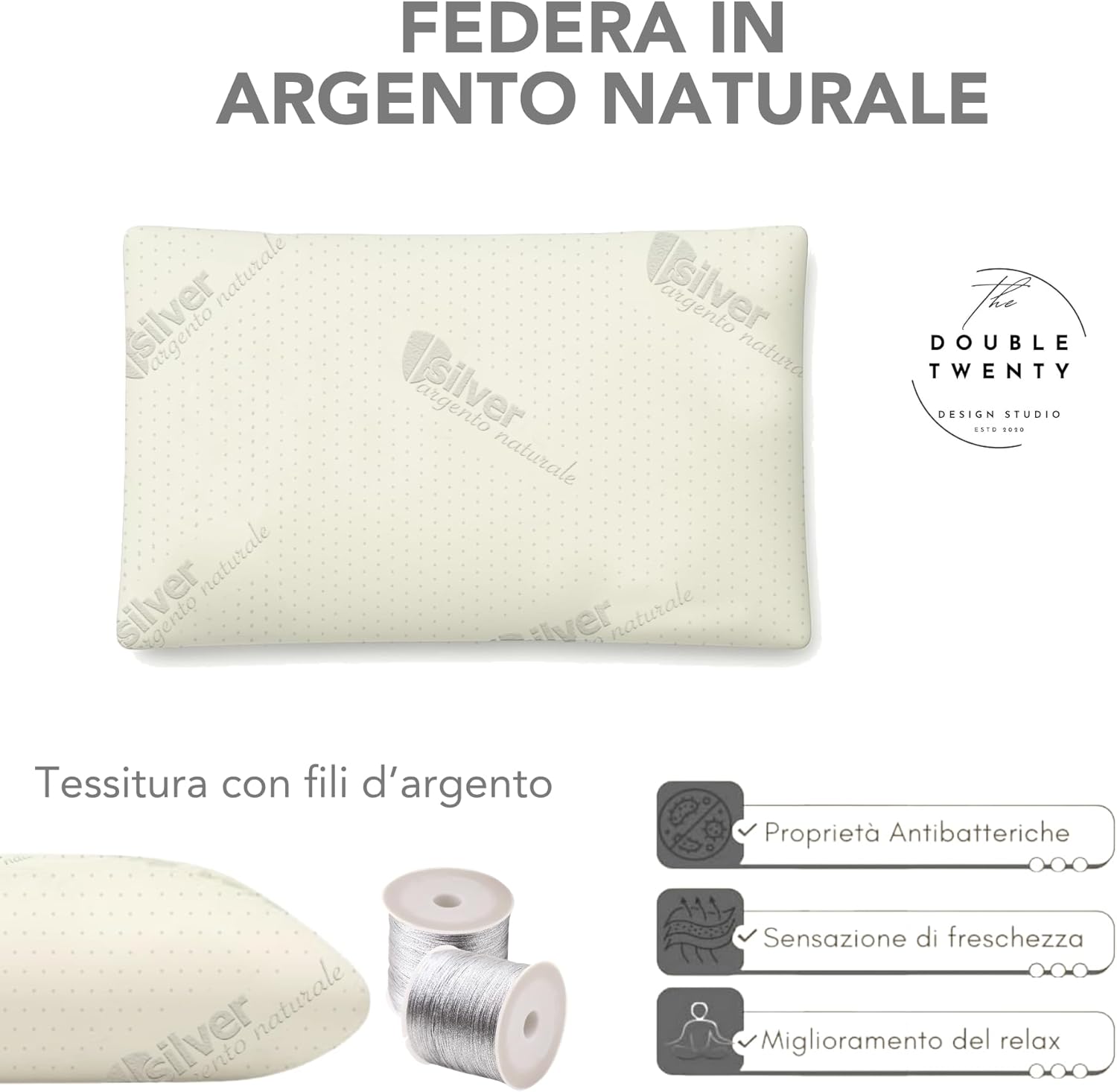Cuscino in Memory Foam Ergonomico 10 cm - immagine 3