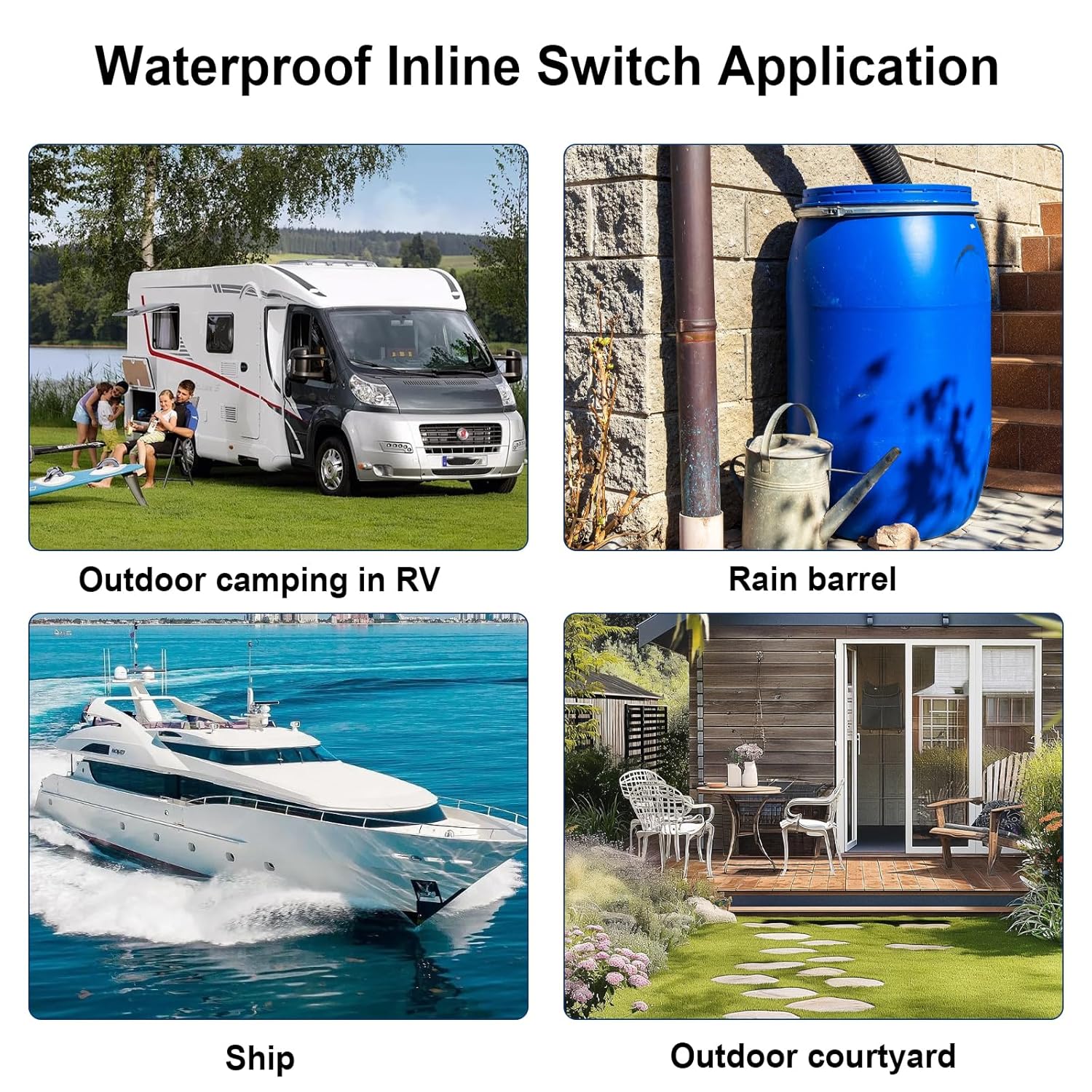 Binghe Interruttore Impermeabile IP67 220V 30A - immagine 3