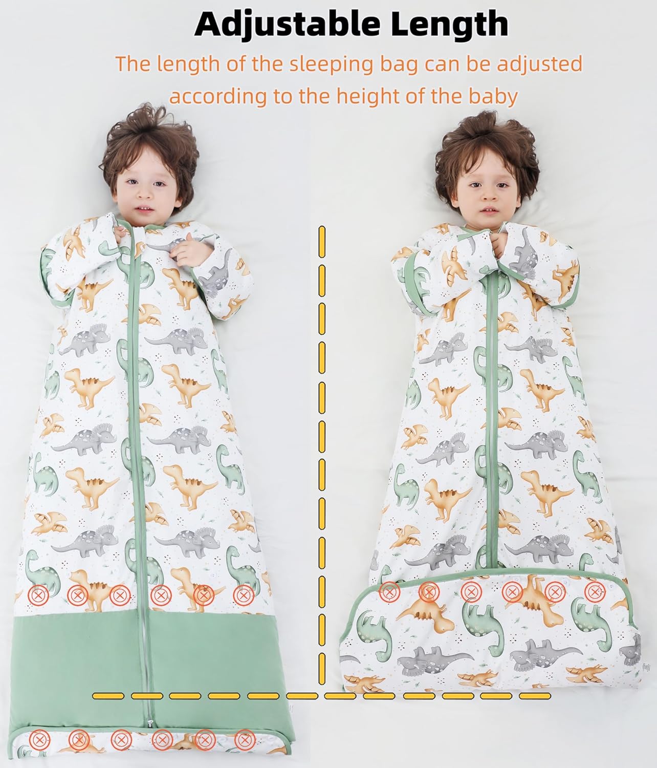 Chilsuessy Sacco a Pelo Bambini con Maniche Staccabili - immagine 2