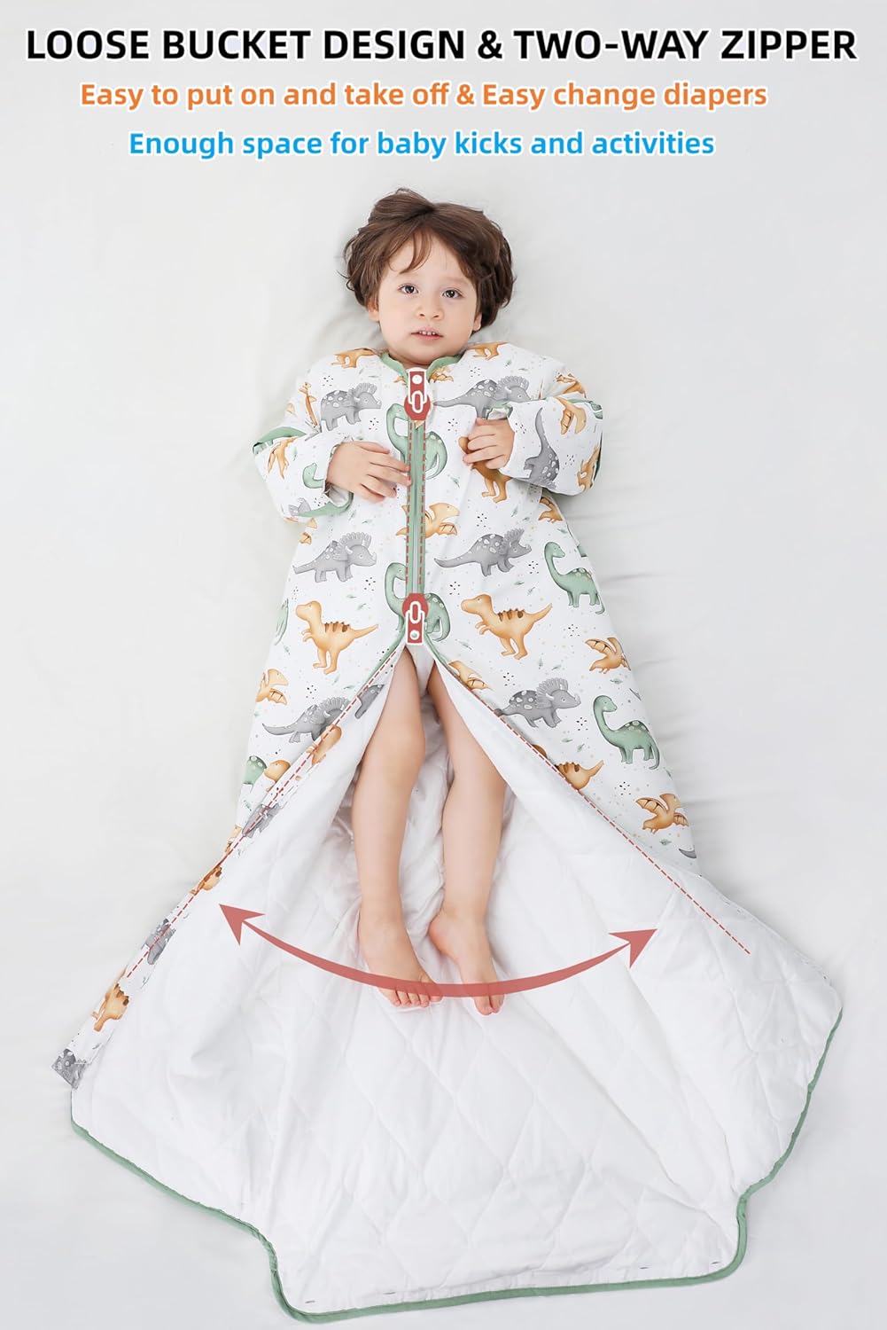 Chilsuessy Sacco a Pelo Bambini con Maniche Staccabili - immagine 3