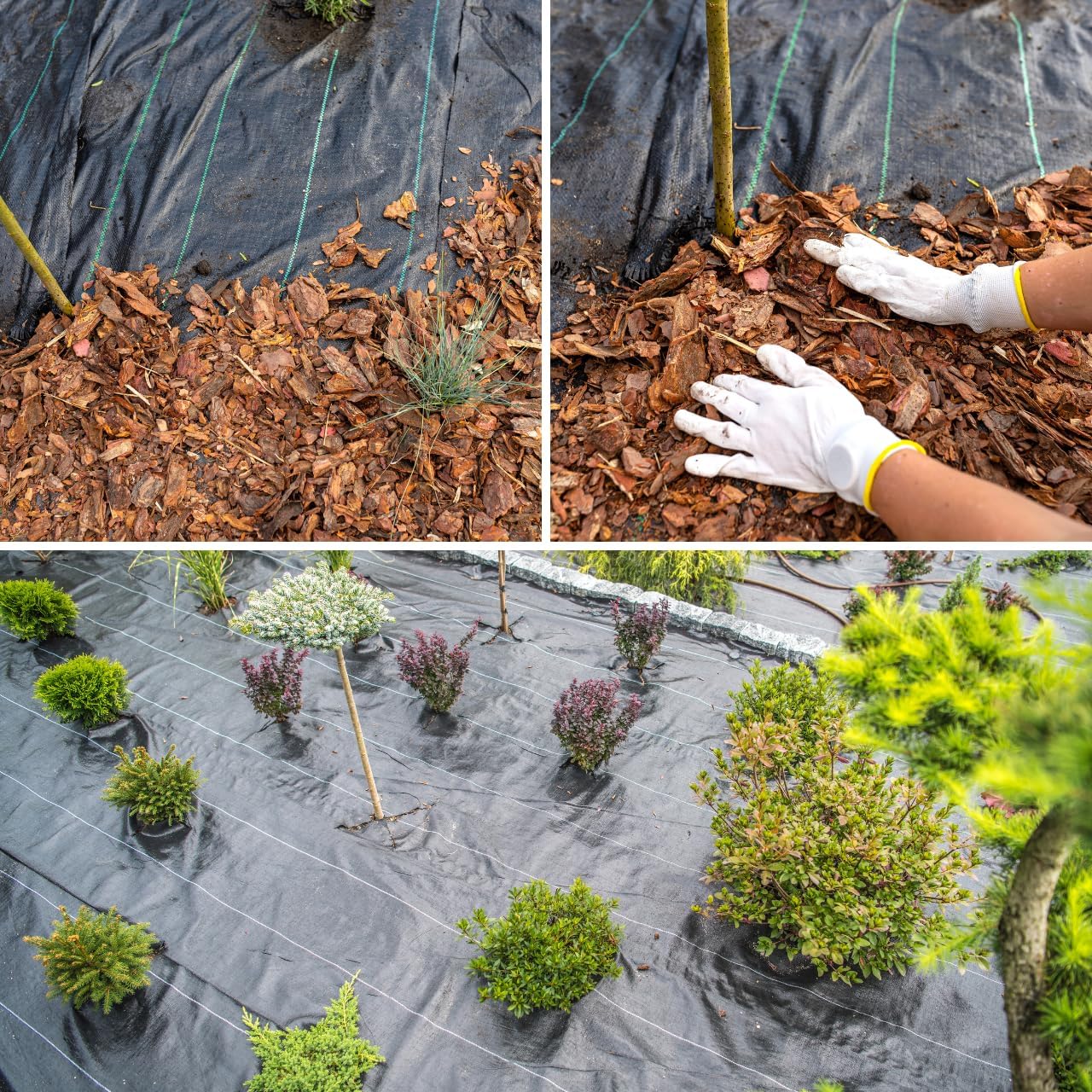 GARDENIX Tessuto Non Tessuto per Erbacce Extra Forte, Nero - immagine 2