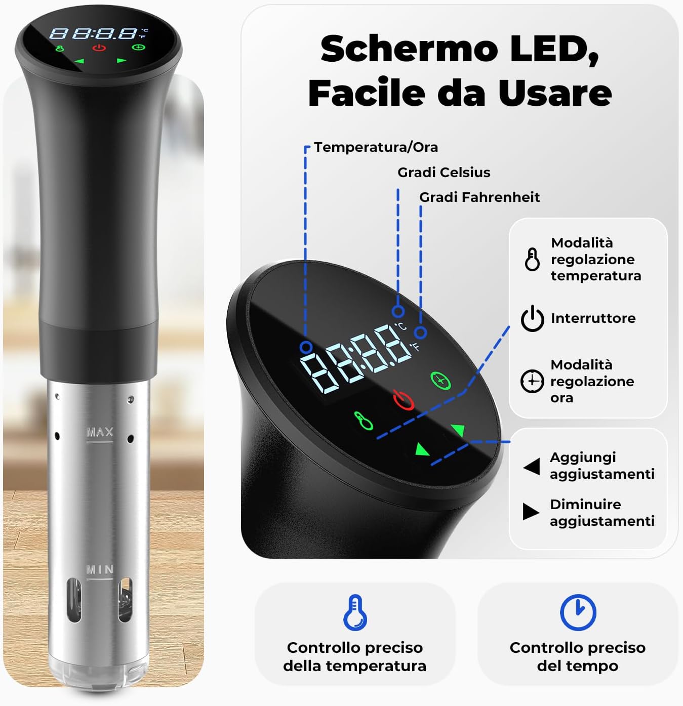 Ousfot Sous Vide Roner Cucina Nera - immagine 2