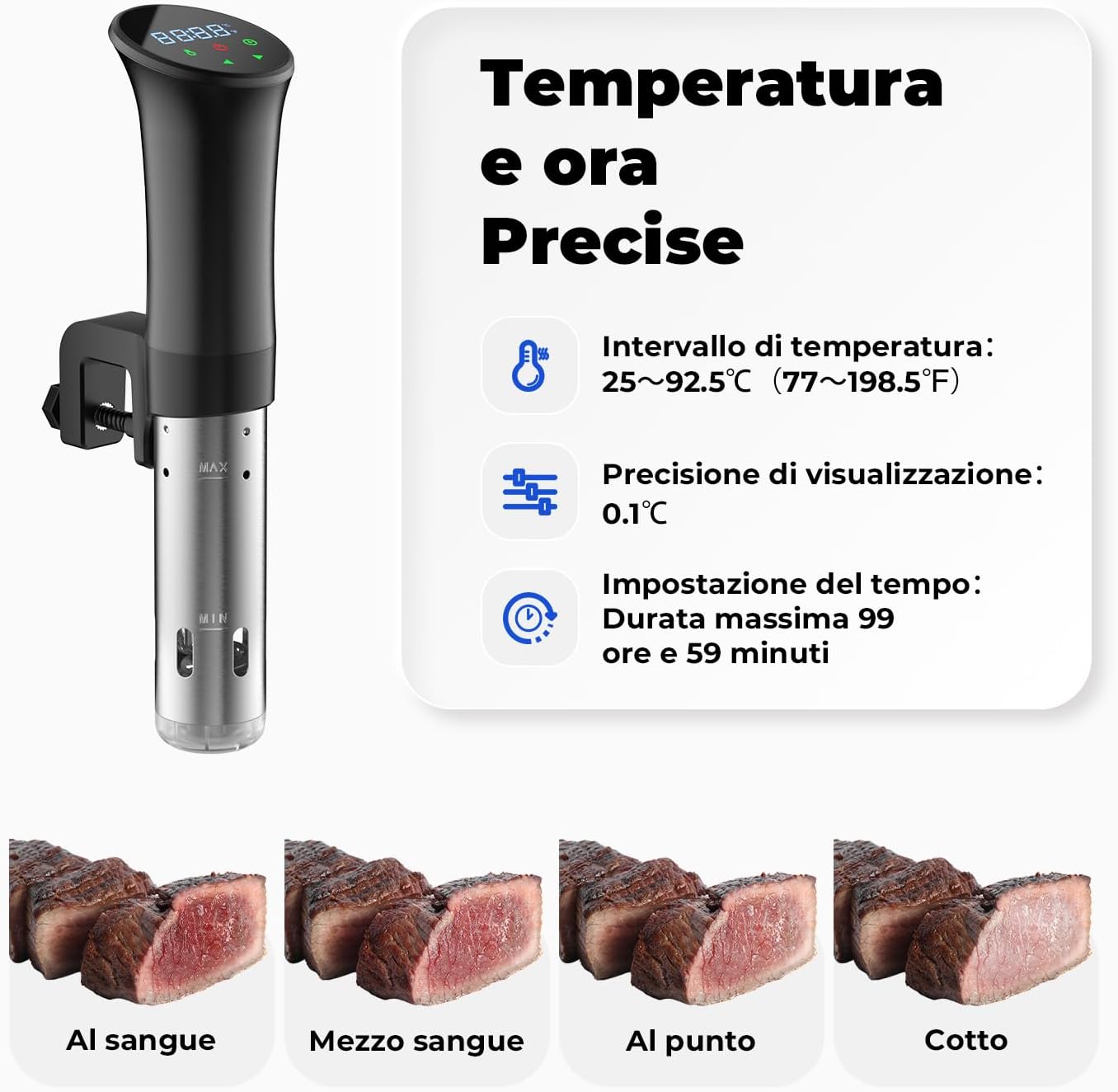 Ousfot Sous Vide Roner Cucina Nera - immagine 3