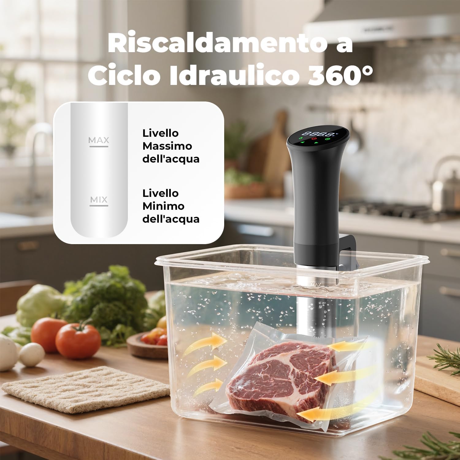 Ousfot Sous Vide Roner Cucina Nera - immagine 5