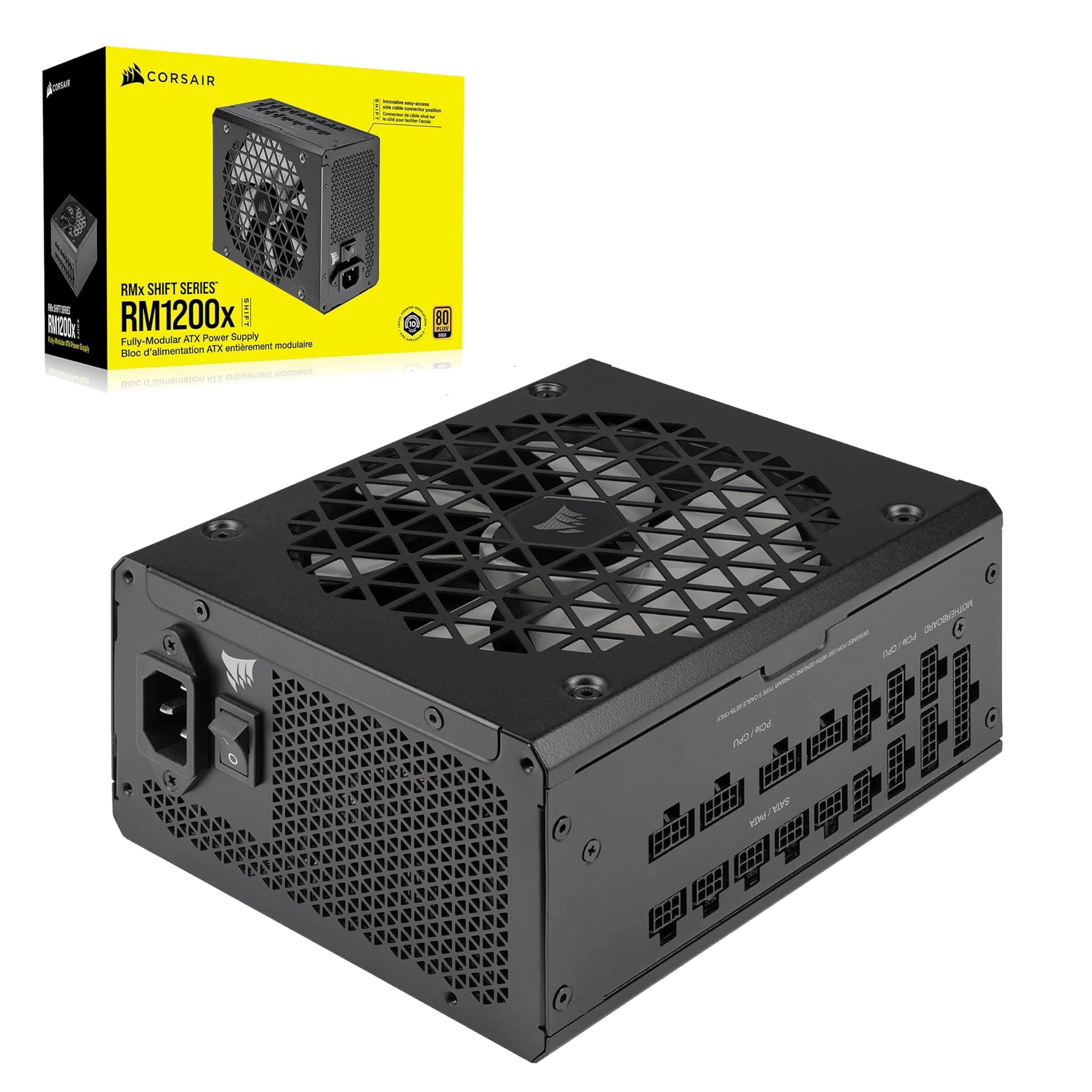 Corsair RM1200x SHIFT Alimentatore ATX Modulare, Nero