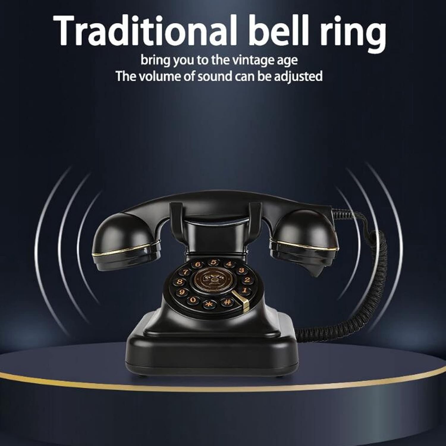 Telefono Fisso Retrò con Filo Vintage - immagine 2