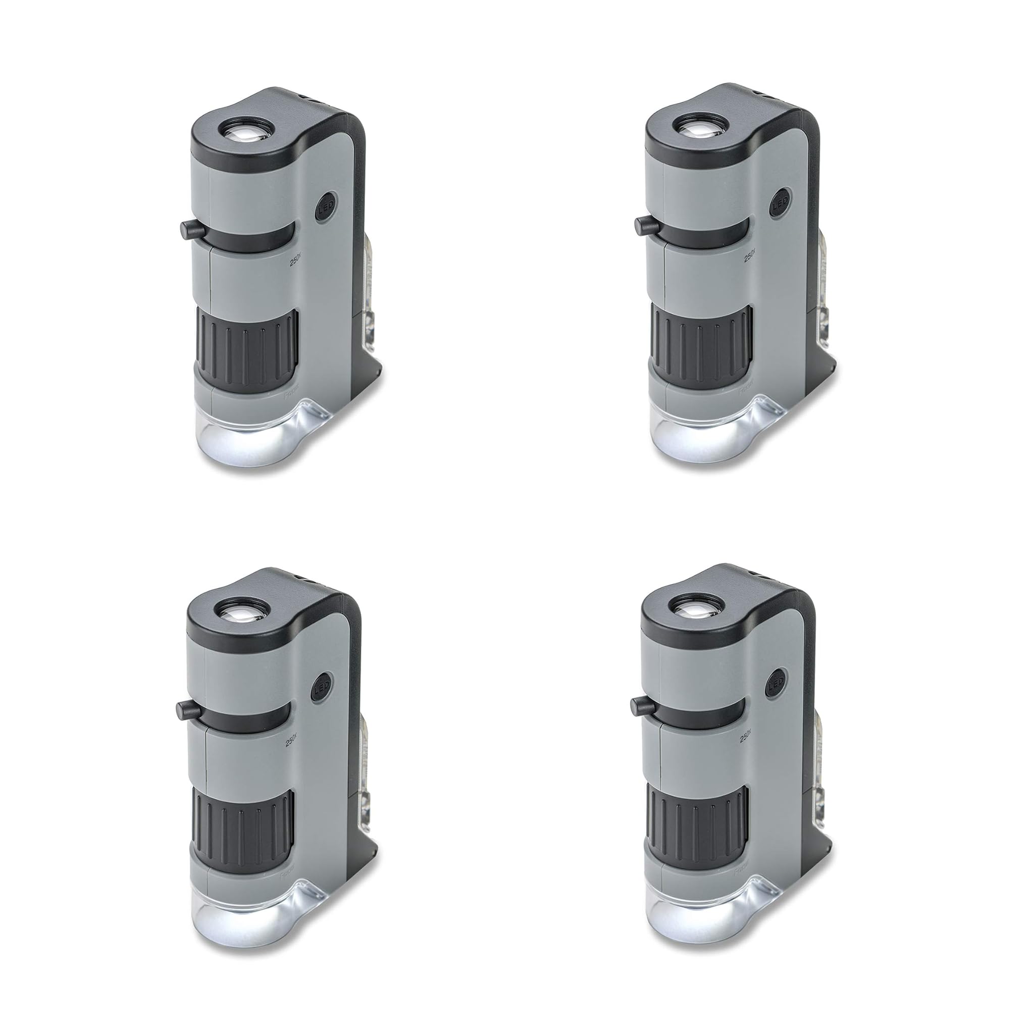 Carson MicroFlip 100x-250x Microscopio Tascabile LED e UV