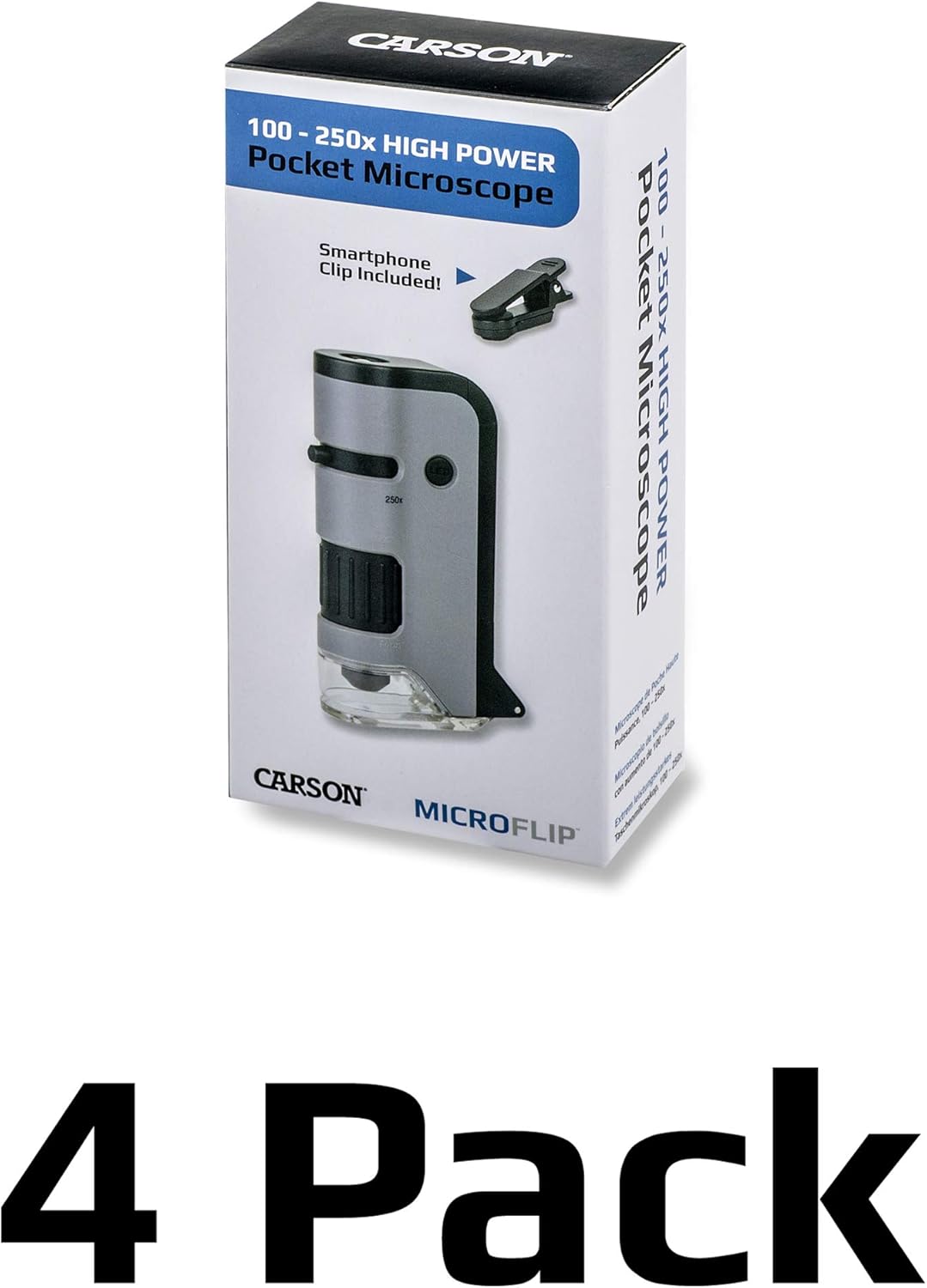 Carson MicroFlip 100x-250x Microscopio Tascabile LED e UV - immagine 3
