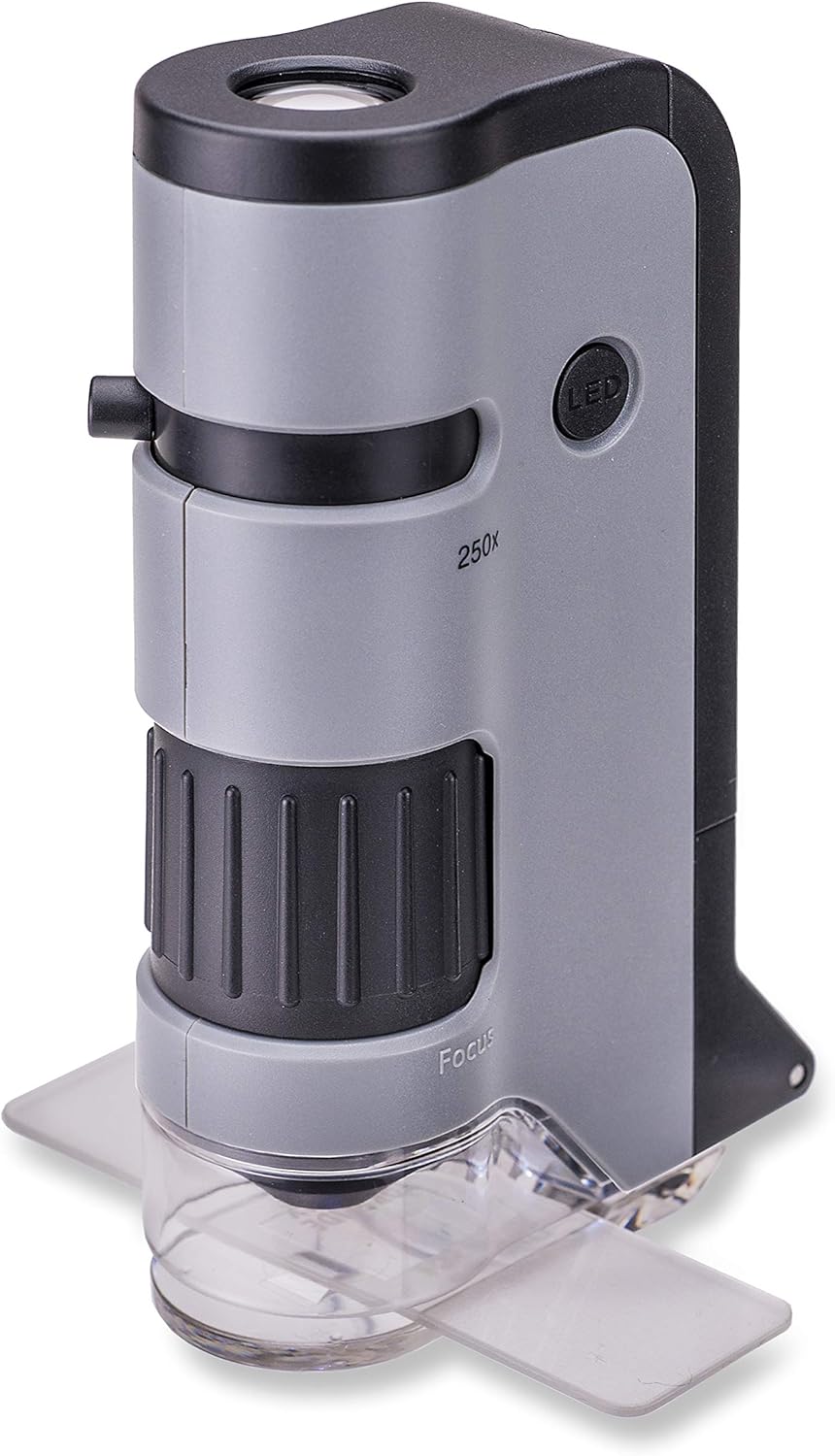 Carson MicroFlip 100x-250x Microscopio Tascabile LED e UV - immagine 4