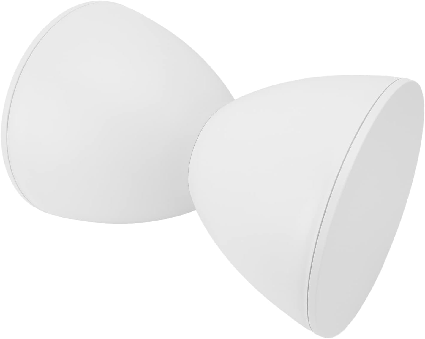 Sgabello Rotondo a Clessidra in Plastica, Bianco - immagine 8