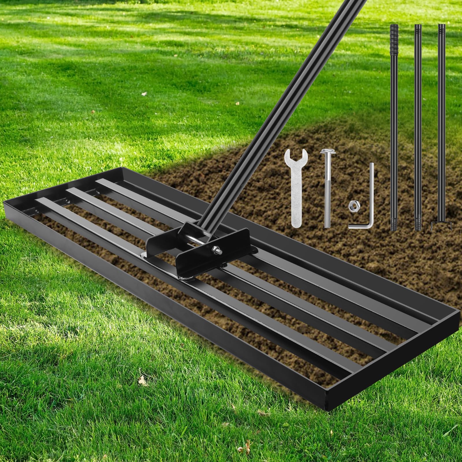 Rastrello Livellatore per Prato 75x25cm