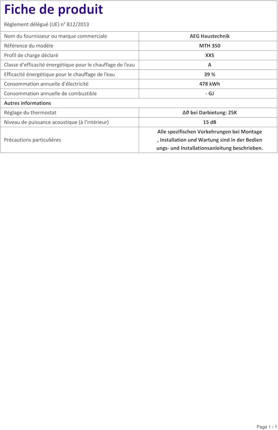 AEG MTH 350 - Scaldabagno Istantaneo Elettrico 3,5 kW - immagine 9