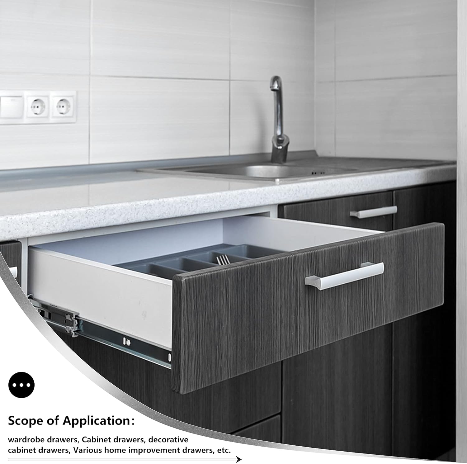 Aolisheng - Guide per Cassetti 350mm (1 paio) - immagine 5