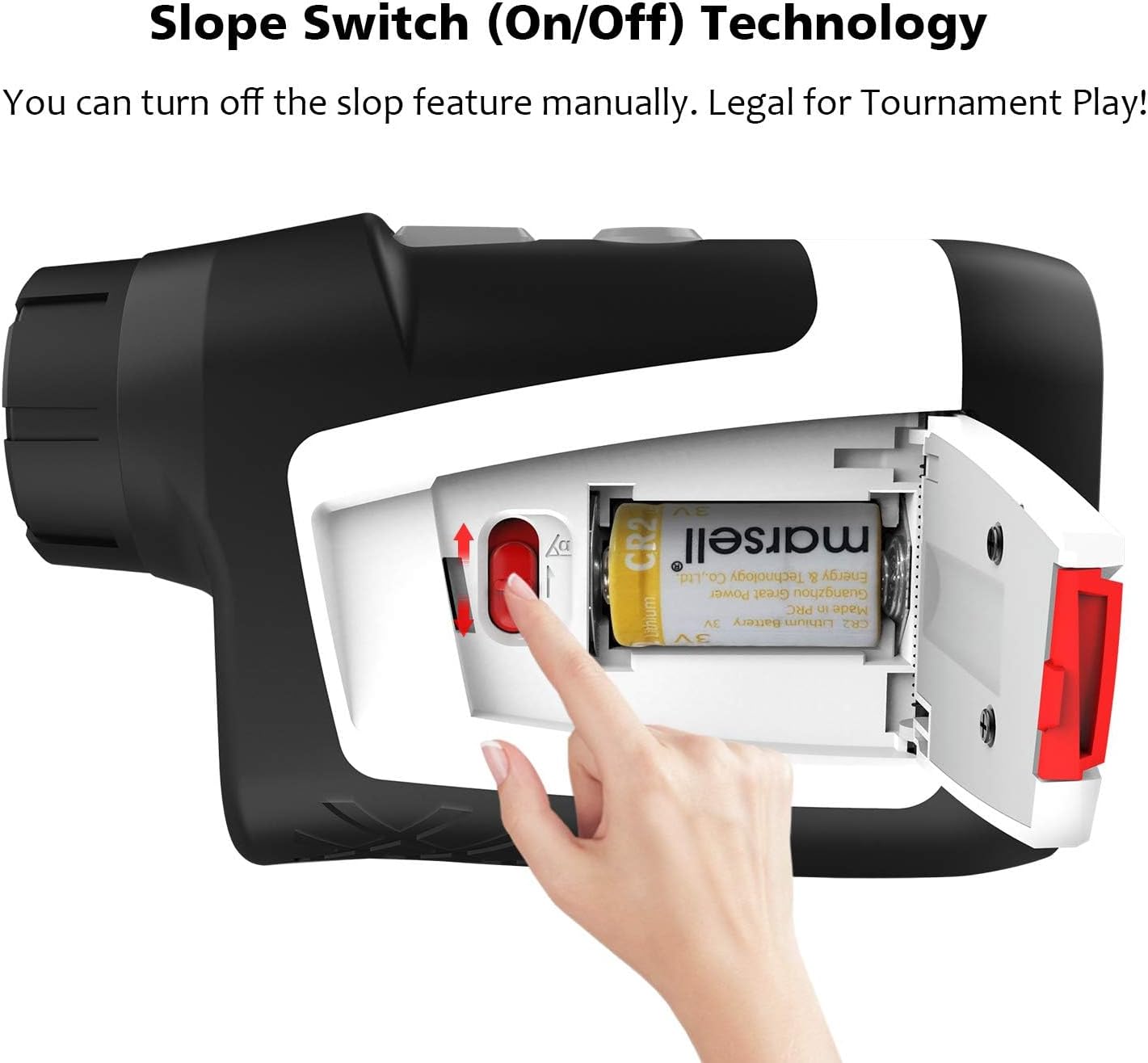 MiLESEEY Telemetro Golf Con Compensazione Della Pendenza, Precisione ±0,55 Yard, Bloccaggio Di Pennone, Ingrandimento 6X, Misura Precisa Distanza Per Caccia - immagine 3