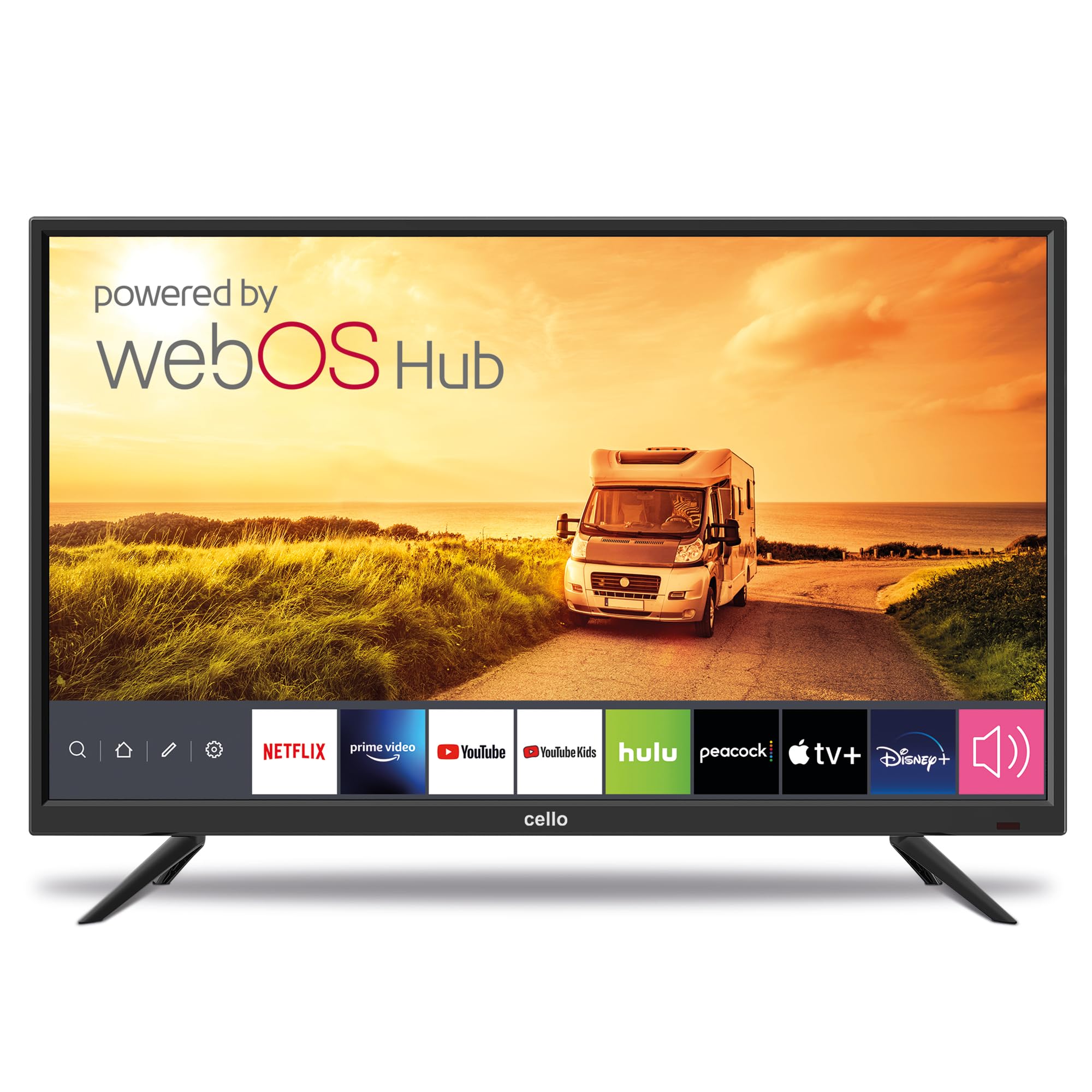 Cello 32" Smart TV 12-Volt per Camping e Viaggi