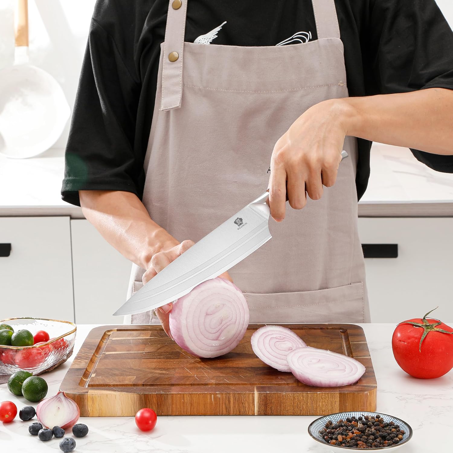 Wildmok Set Coltelli da Cucina 7 Pezzi in Acciaio Tedesco - immagine 8