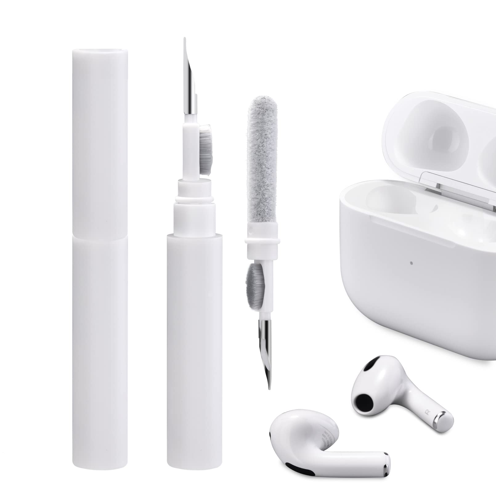 Icarer Clean Kit 3 in 1 per AirPods e iPhone, Bianco