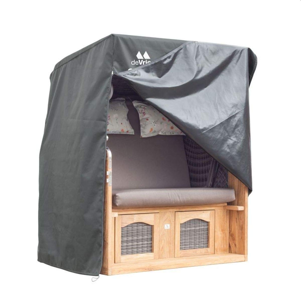 Devries - Cesta da spiaggia traspirante, misura L, 128 cm di larghezza