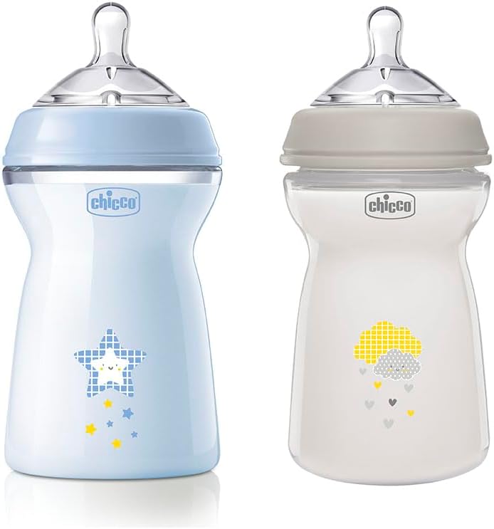 Chicco Biberon Anticolica Natural Feeling 330ml, 2 Pezzi - immagine 1