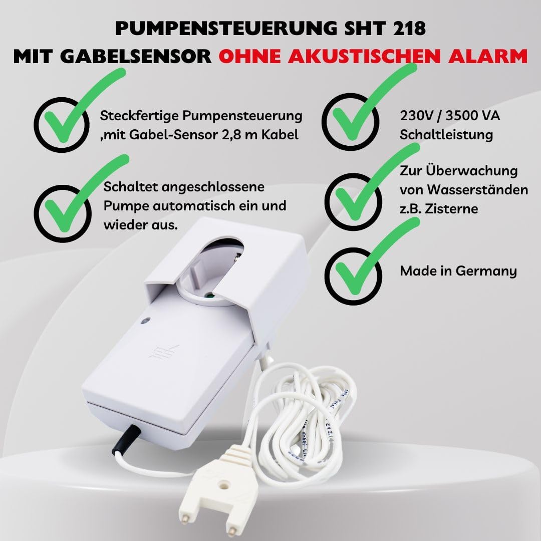 Schabus Rilevatore d'Acqua SHT 218 per Controllo Pompa - immagine 2