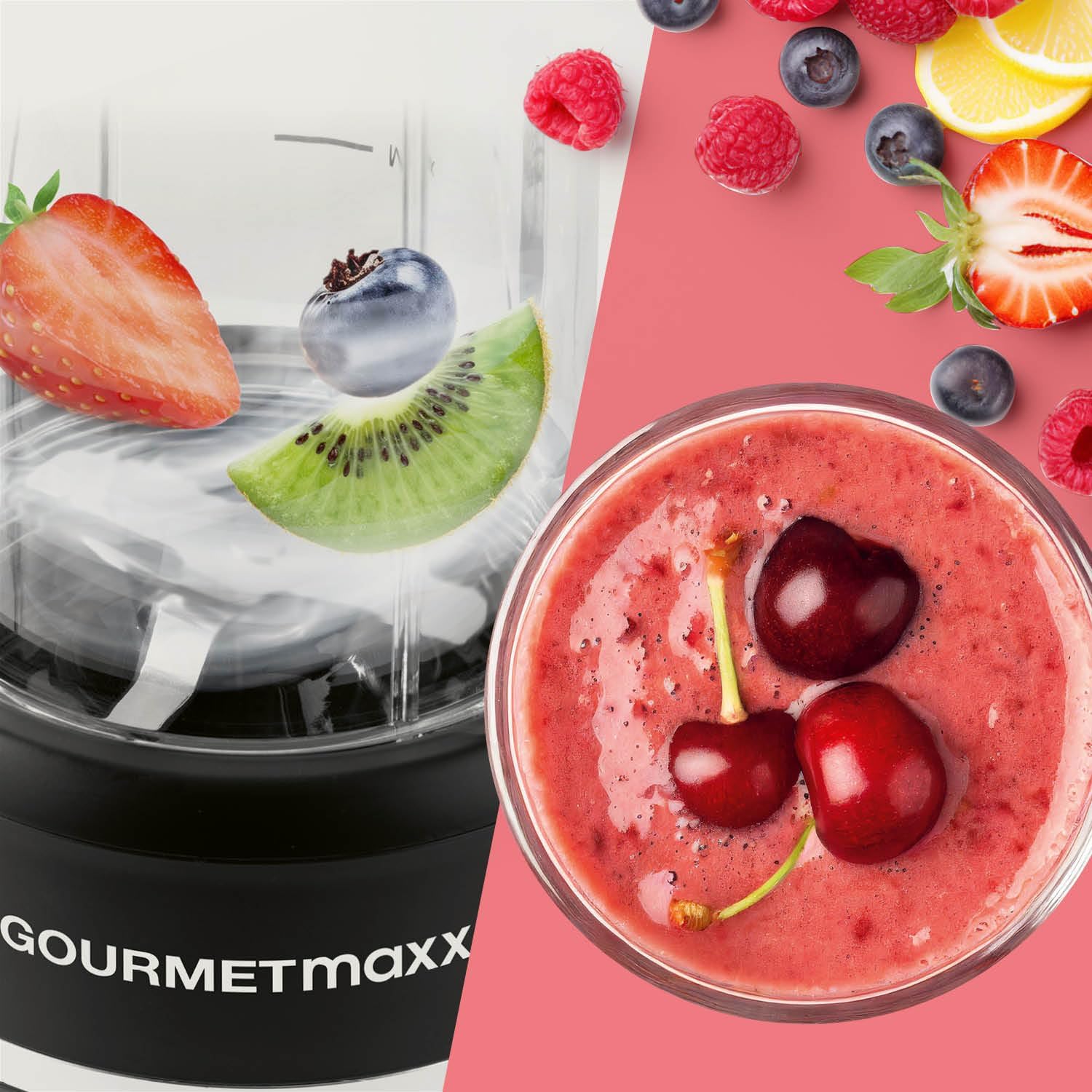 Gourmetmaxx Blender & Smoothie Maker 4 Pezzi - immagine 4