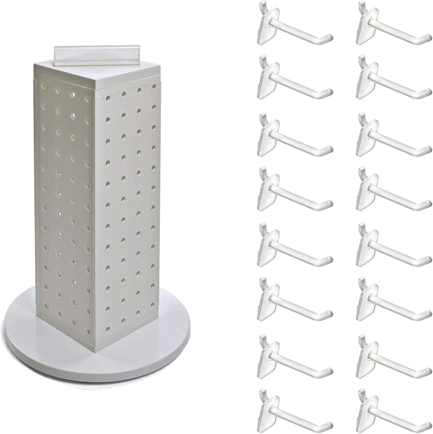 Azar Displays 700220-WHT-2W16 Espositore Girevole