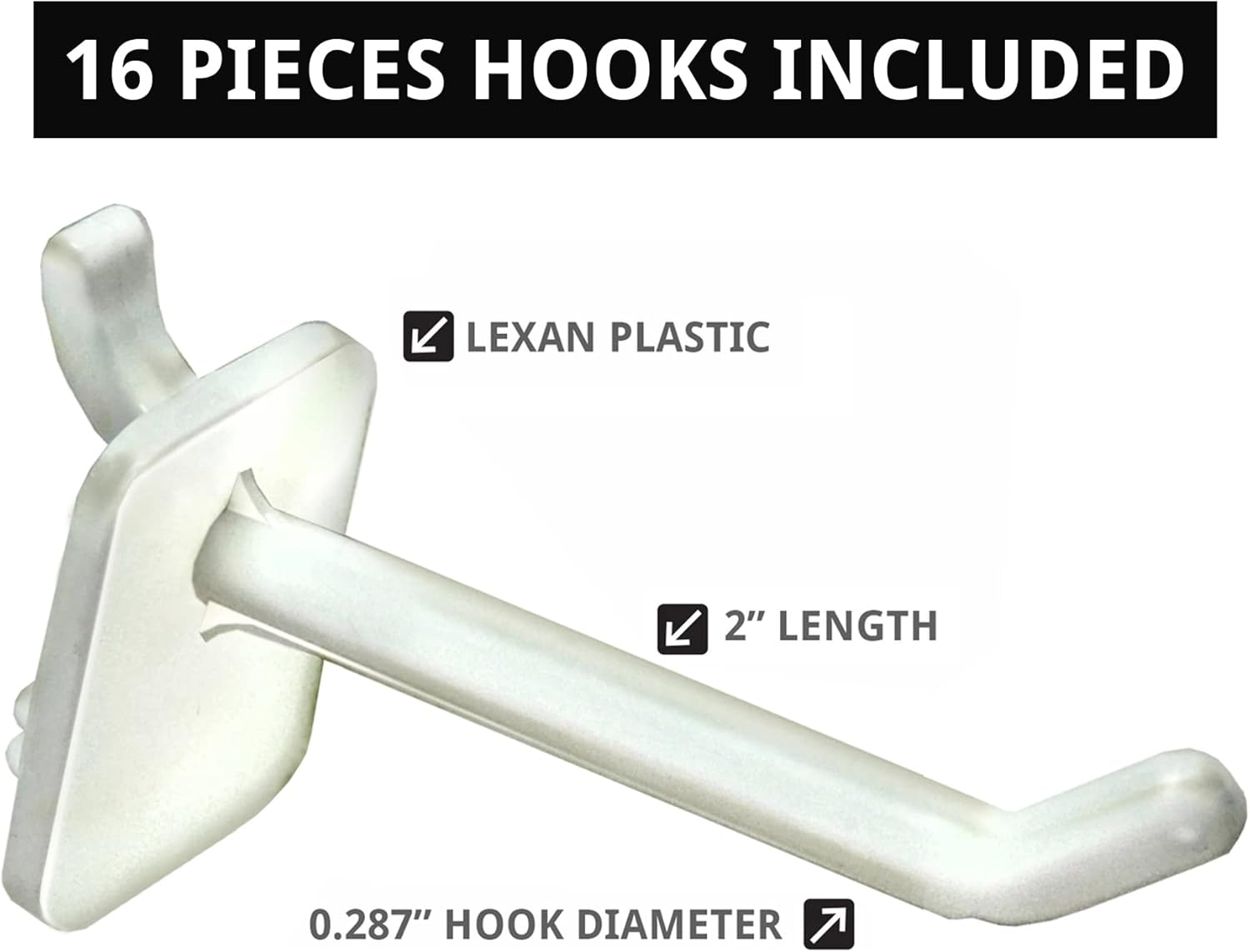 Azar Displays 700220-WHT-2W16 Espositore Girevole - immagine 3