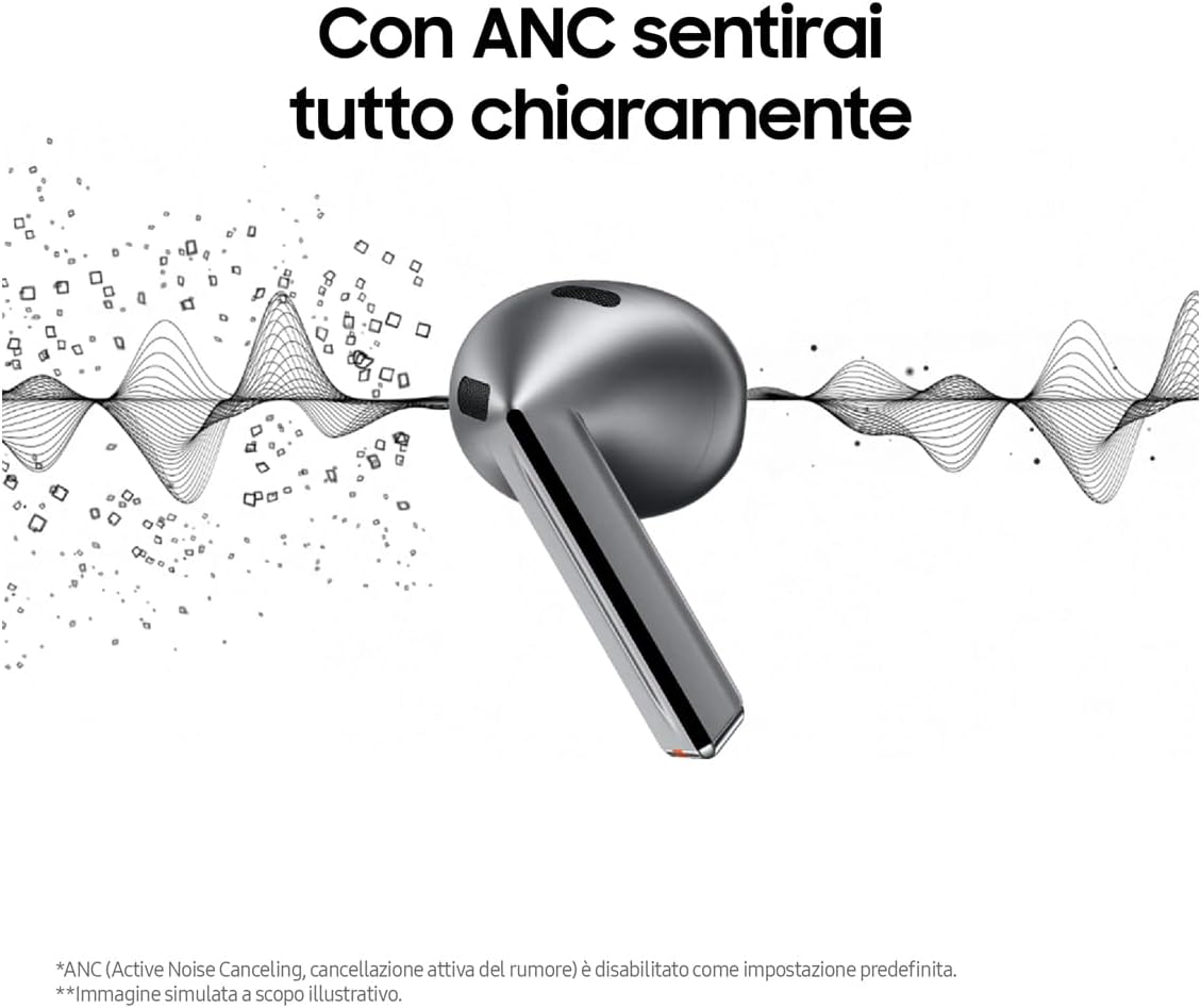 Samsung Galaxy Buds3 - Auricolari True Wireless, White - immagine 5