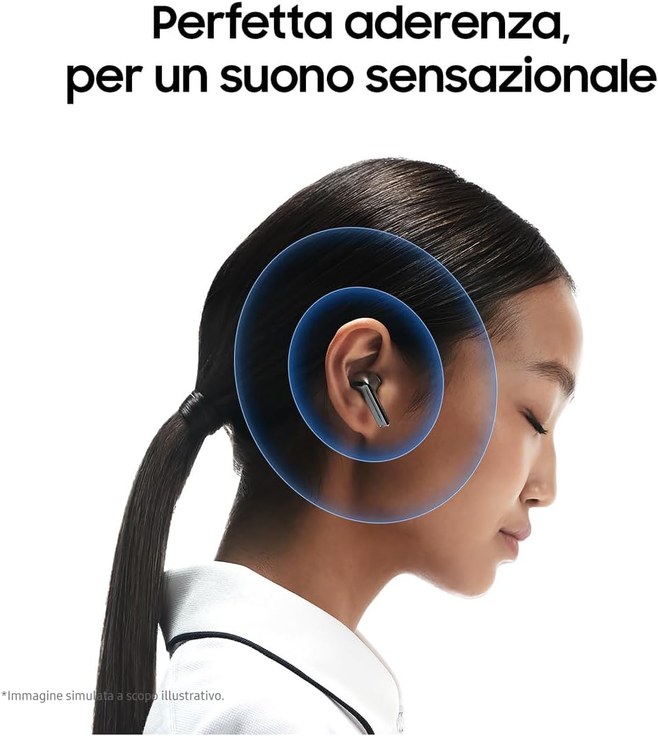 Samsung Galaxy Buds3 - Auricolari True Wireless, White - immagine 7