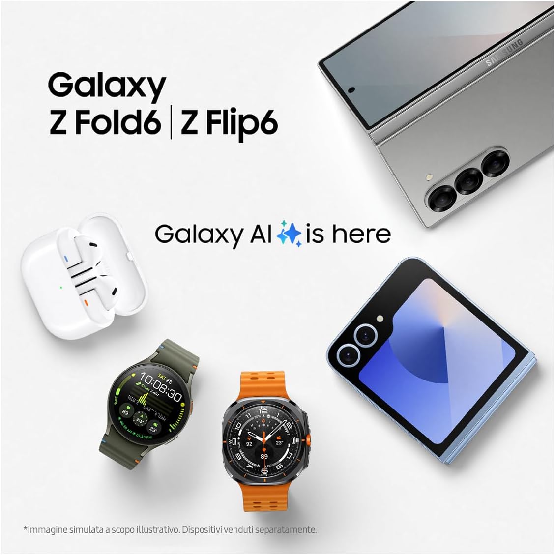 Samsung Galaxy Buds3 - Auricolari True Wireless, White - immagine 8