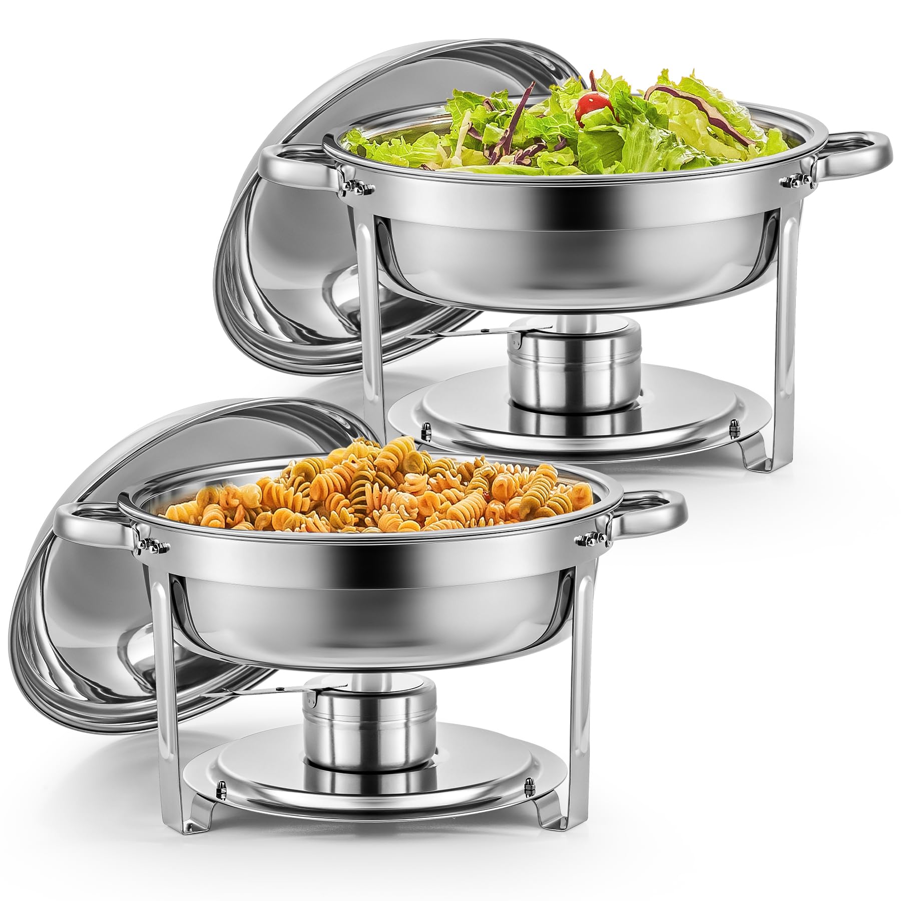 Wilprep Chafing Dish Buffet Rotondo 5L (2 Pezzi)