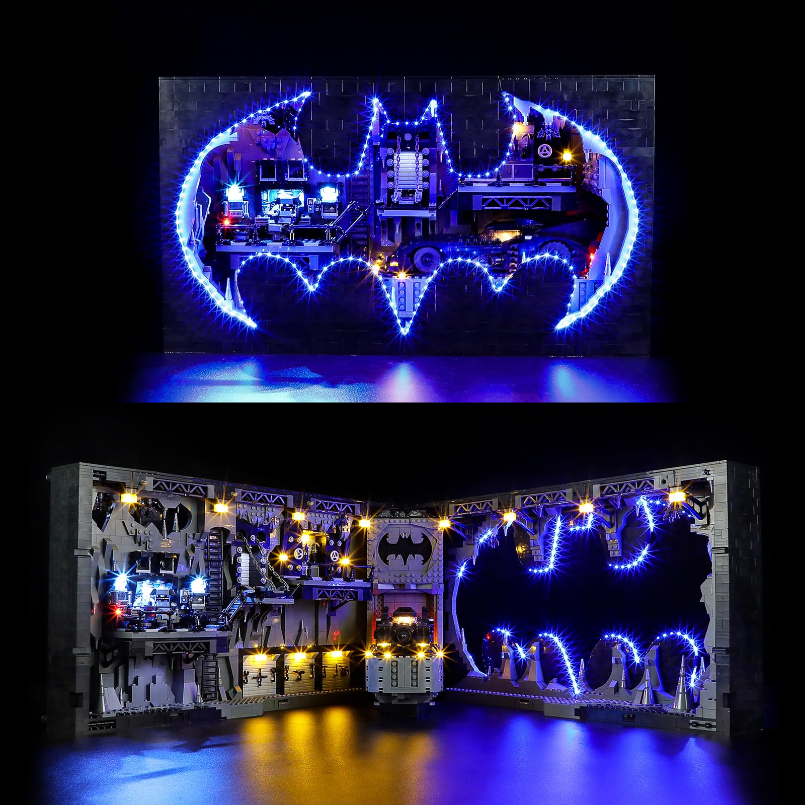 Yeabricks Kit Luci LED per-76252 DC Batcave-Shadow Box
