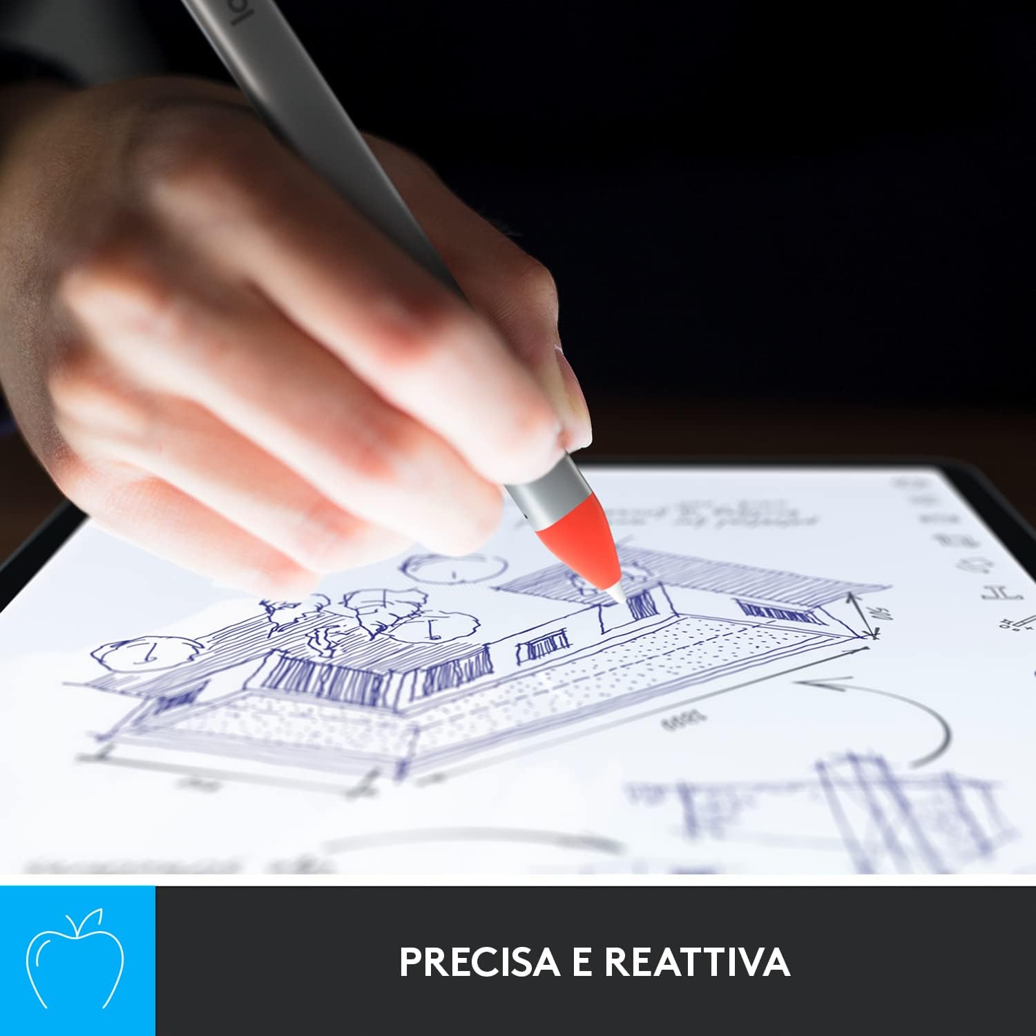 Logitech Crayon - Matita Digitale per iPad (2018+) - immagine 2