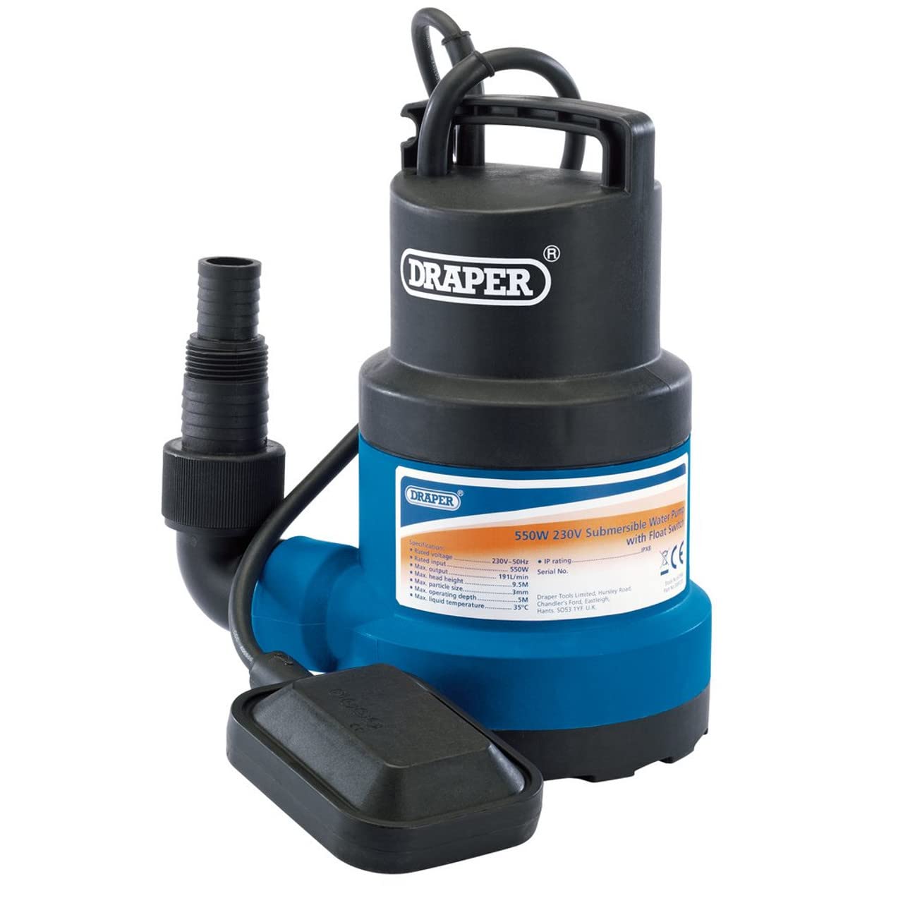 Draper 61584 Subersible pompa acqua con galleggiante